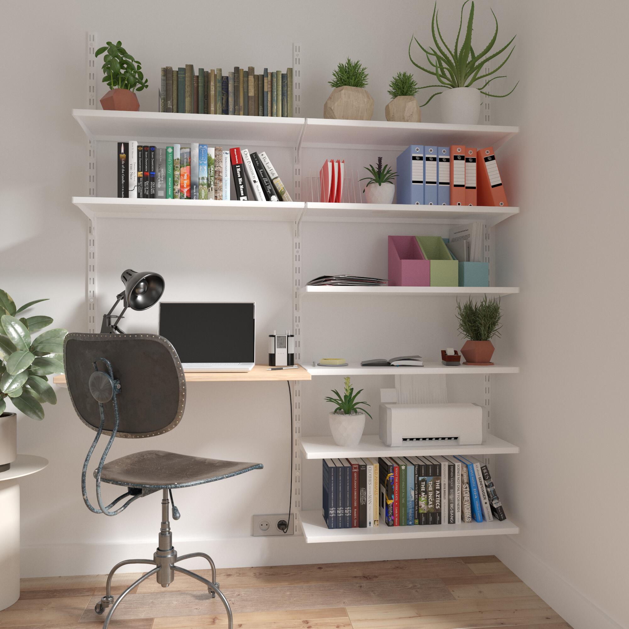 Crémaillère double acier, H.150 cm entraxe 50 mm - 4