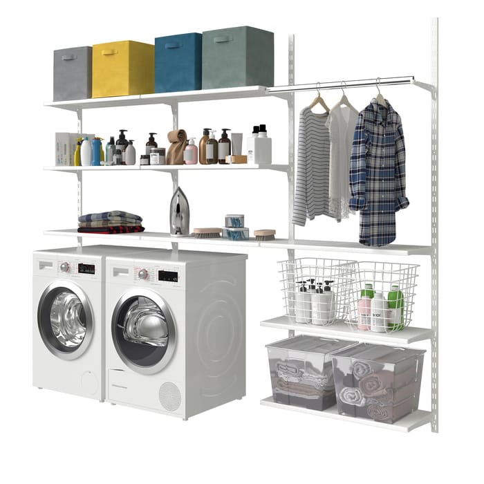 Lote lavandería triple blanco Spaceo
