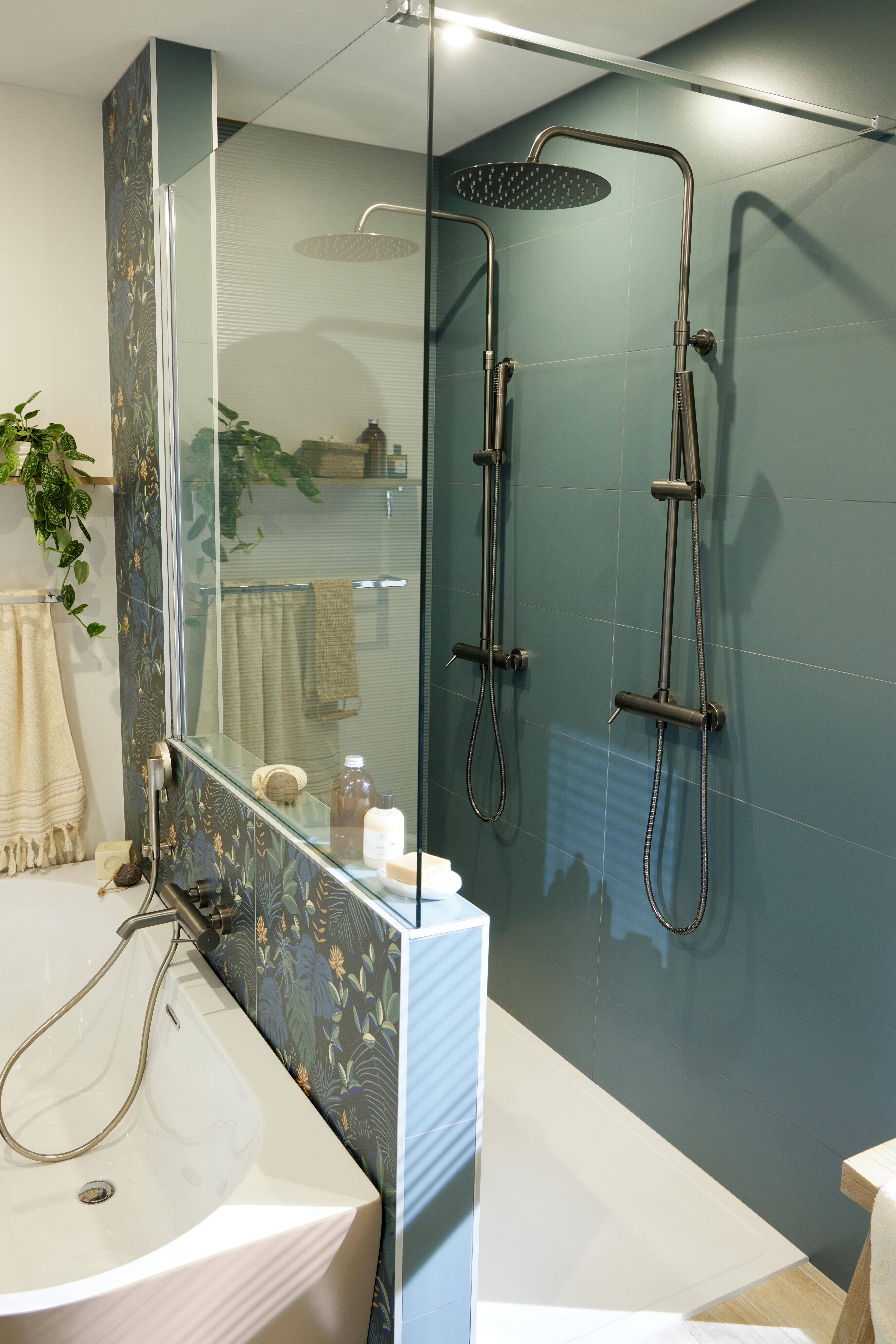 Colonne de douche mécanique ESSEBAGNO Envol Gun métal - 4