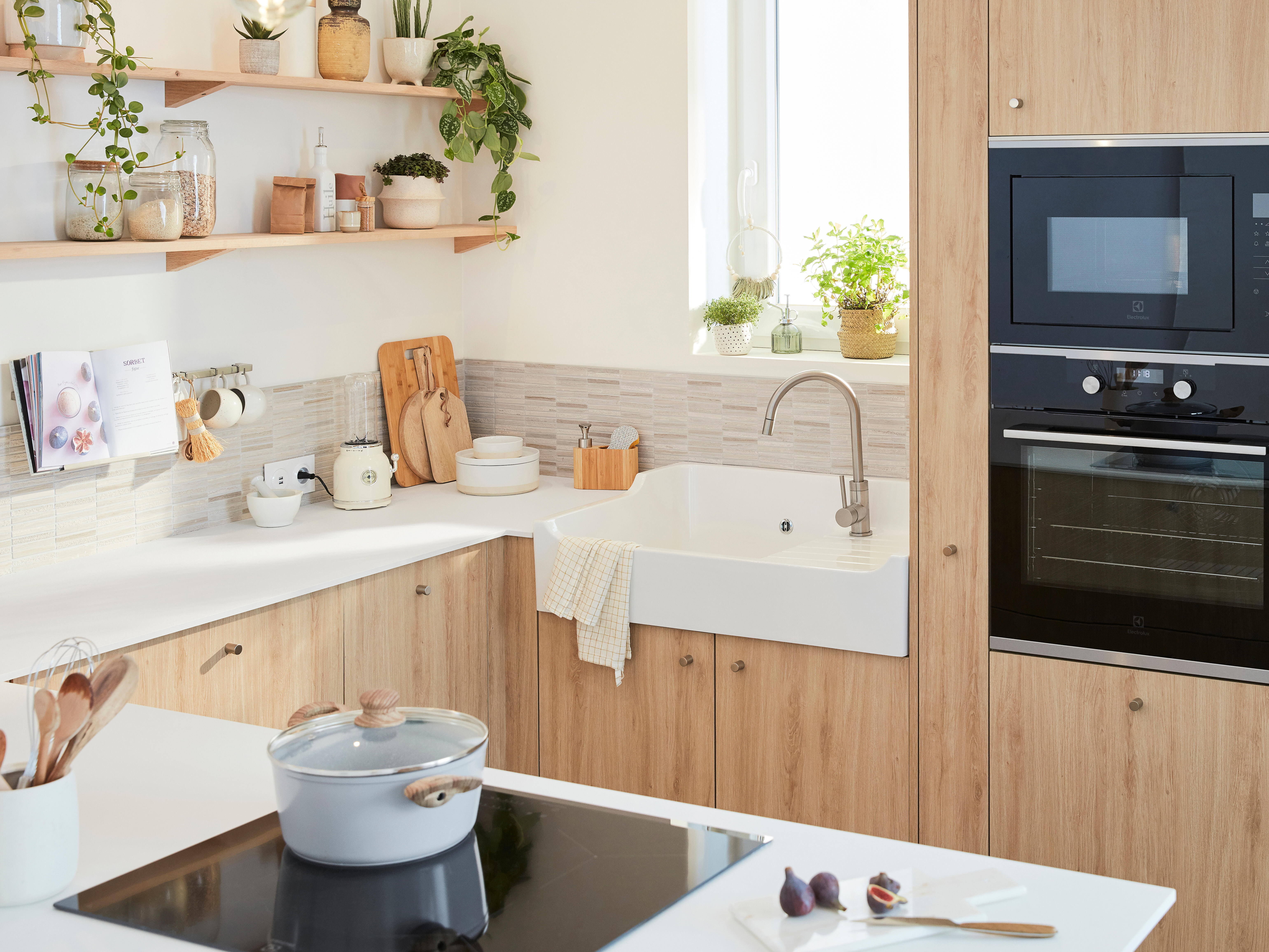 Módulo inferior de canto recto Delinia 106X58X77CM branco - 11