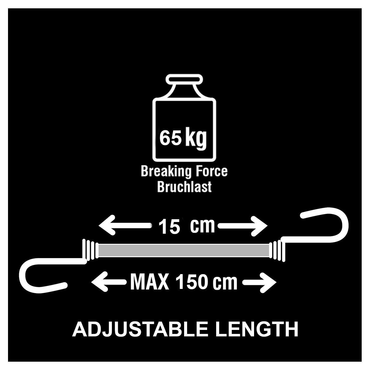 Sandow crochet métal plastifié MASTERLOCK, Diam.9.5 mm x L.1.5 m x l.9.5 mm - 3