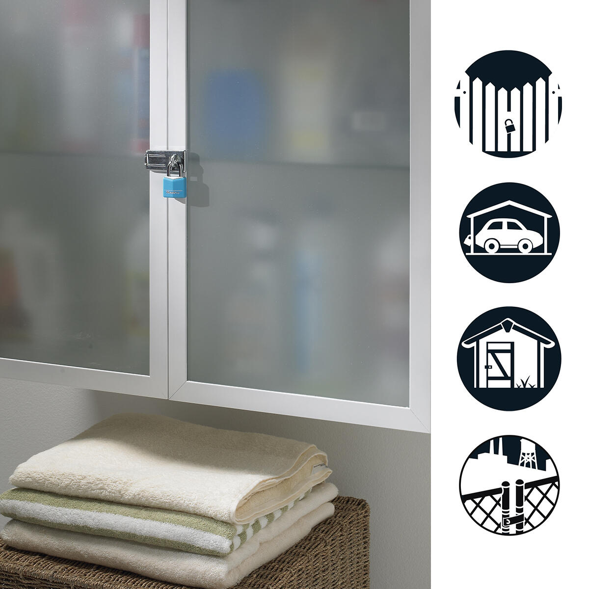 Porte-cadenas MASTERLOCK acier forgé, 91 mm - 6