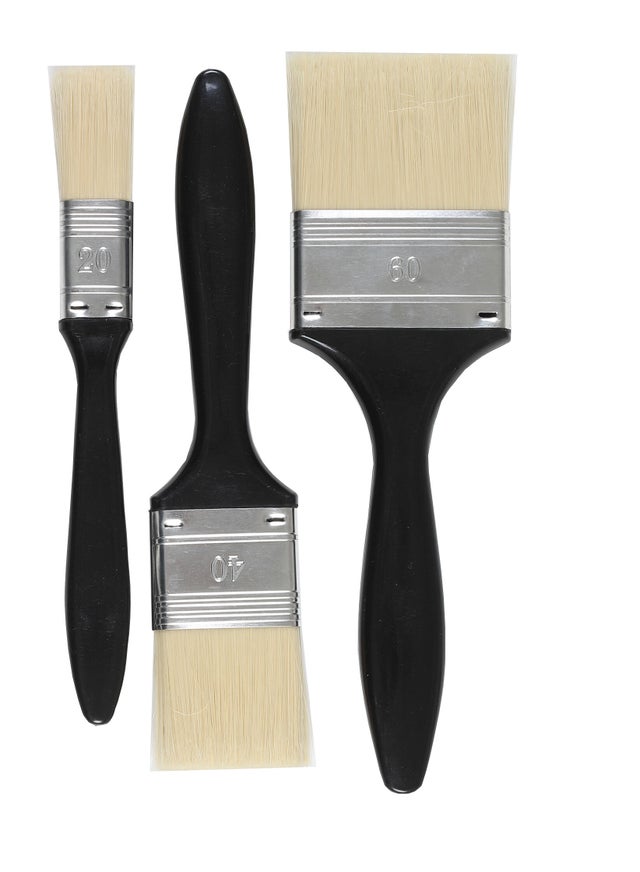 Lot de 3 pinceaux pour peindre toute surface