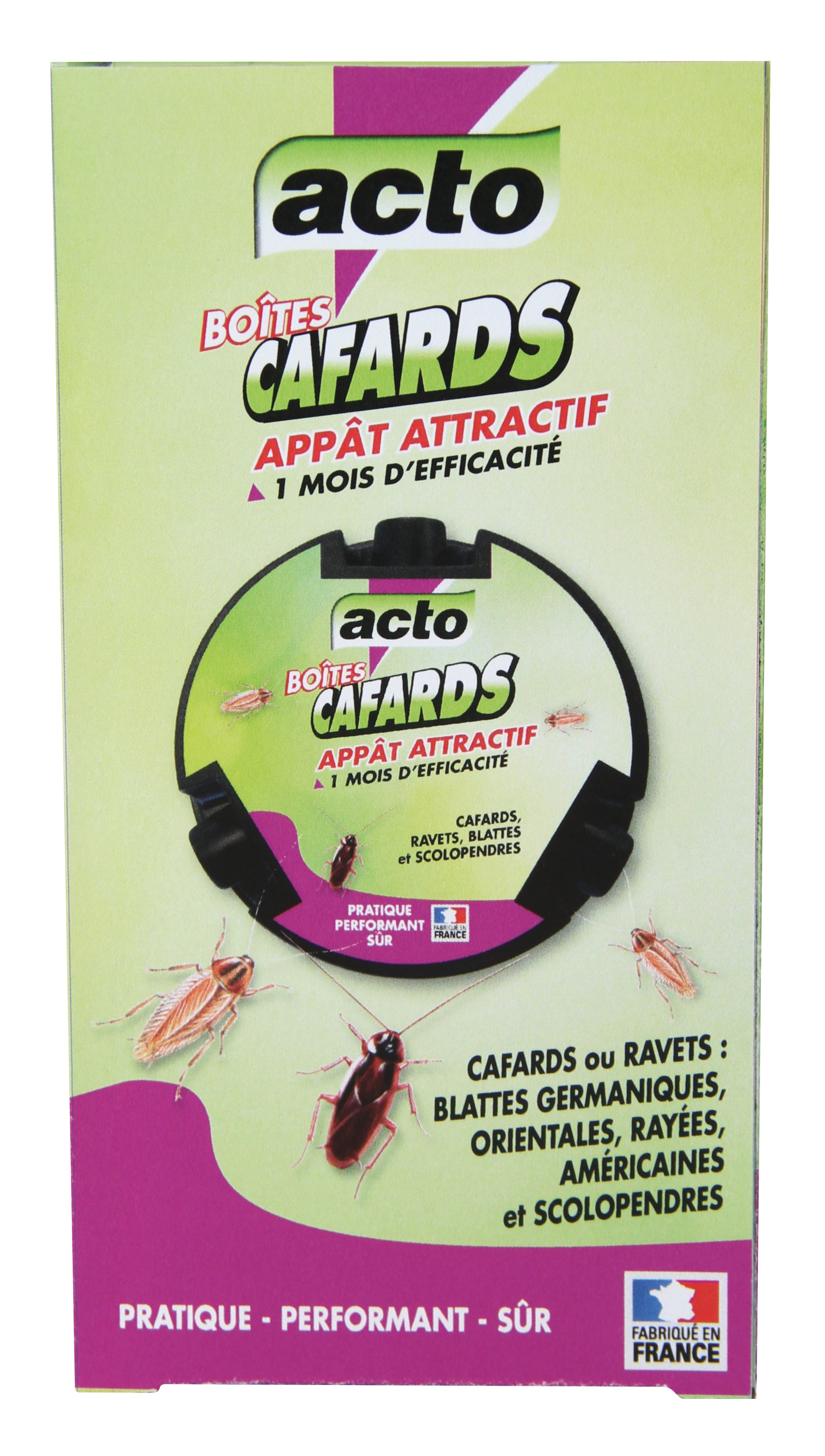 BOÎTES-APPÂT CAFARDS, BLATTES, SCOLOPENDRES - LOT DE 2 - 3