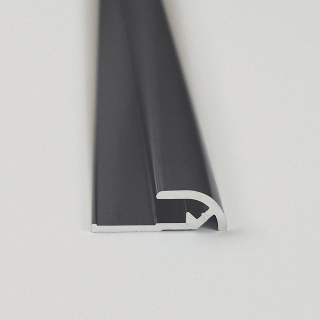 Profilé de finition rond noir, H.210 x l2.3 cm, Décomotion, BREUER