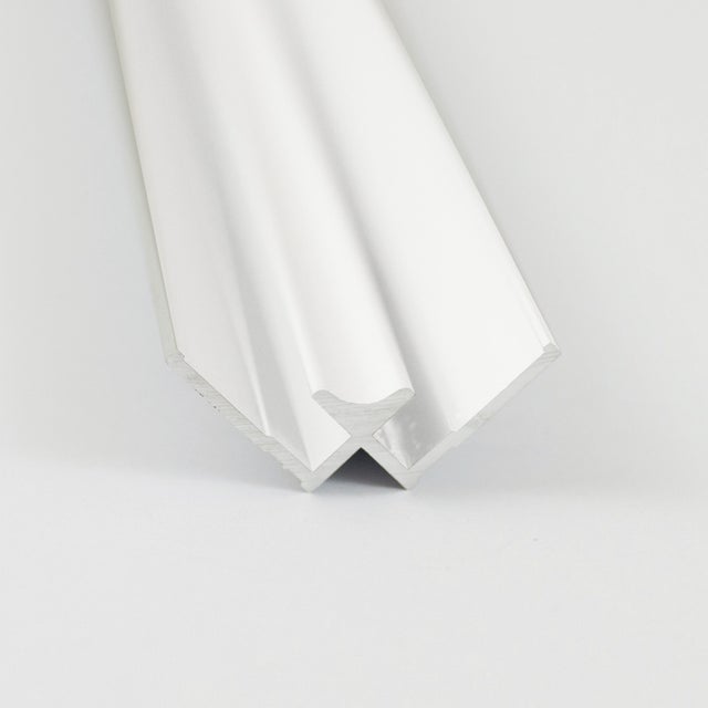 Profilé d'angle intérieur blanc, H.210 x l2.3 cm, Decomotion BREUER