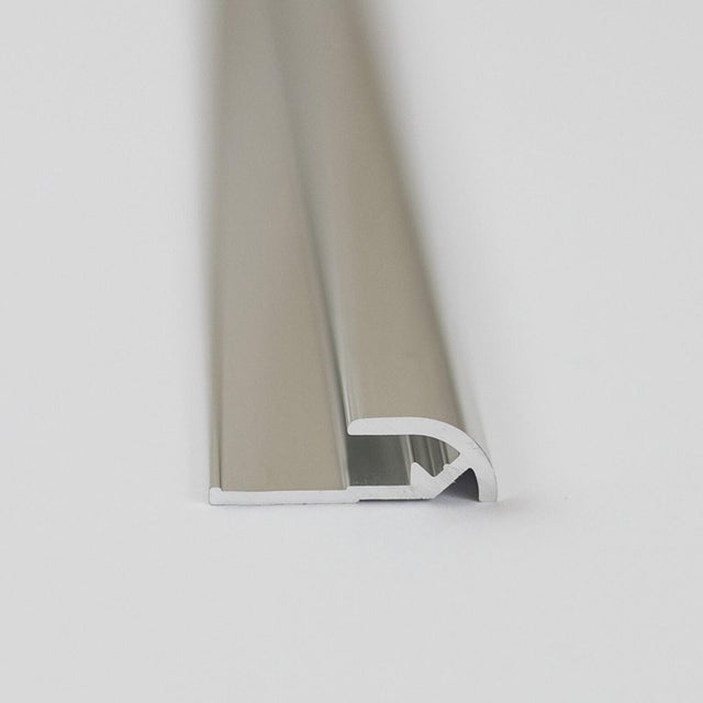 Profilé fermeture rond aluminium mat, H.255 x l.2.3 cm, BREUER