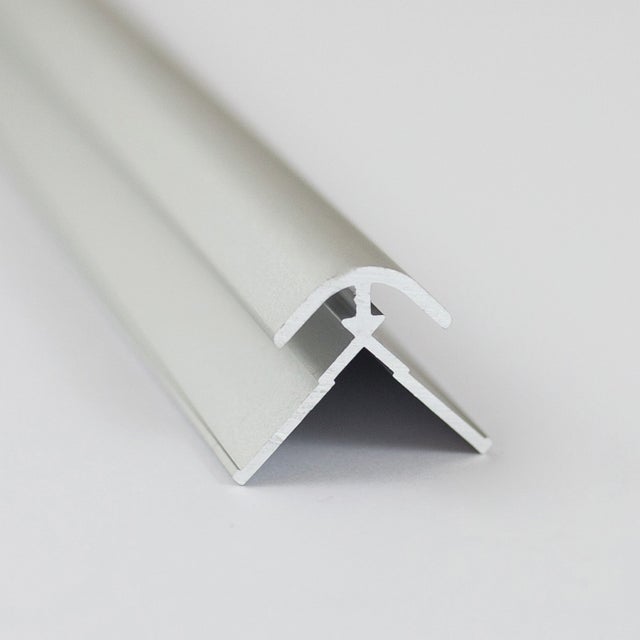 Profilé d'angle extérieur aluminium chromé, H.255 x l.2.3 cm, BREUER