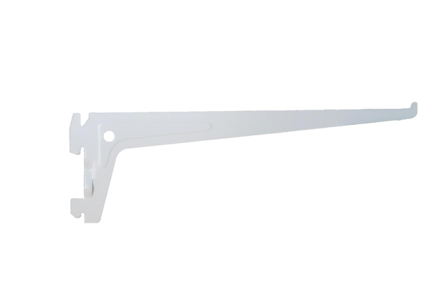 Console pour crémaillère simple acier verni, P.25 cm entraxe 50 mm