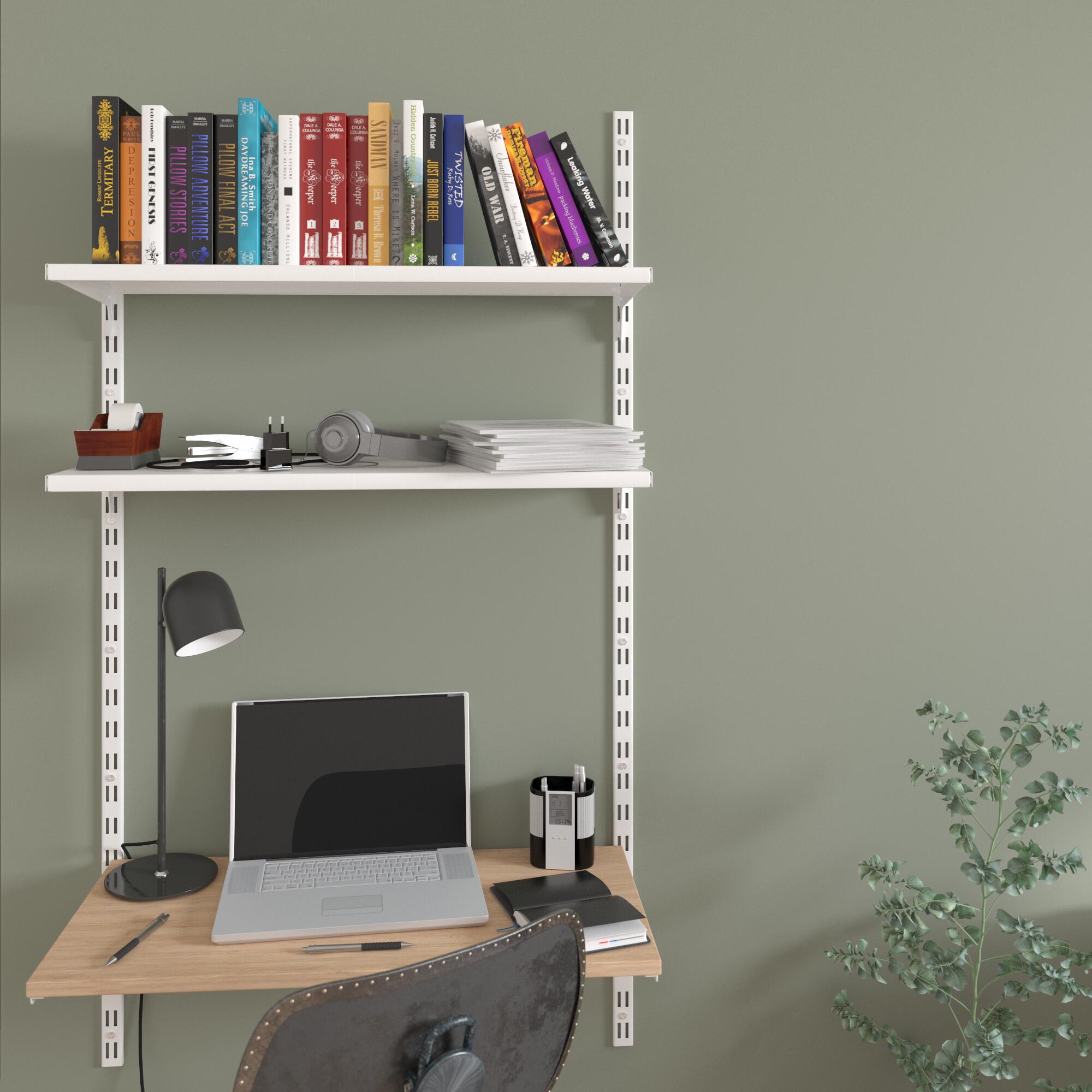 Crémaillère double acier, H.150 cm entraxe 50 mm - 3