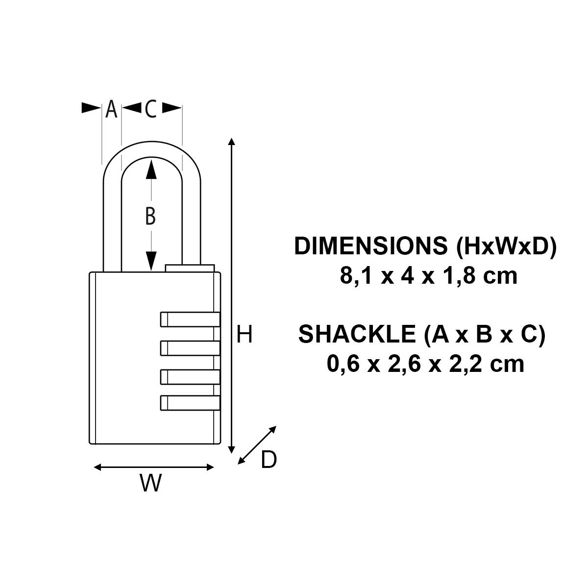 Cadenas à combinaison MASTERLOCK laiton, l.40 mm - 2