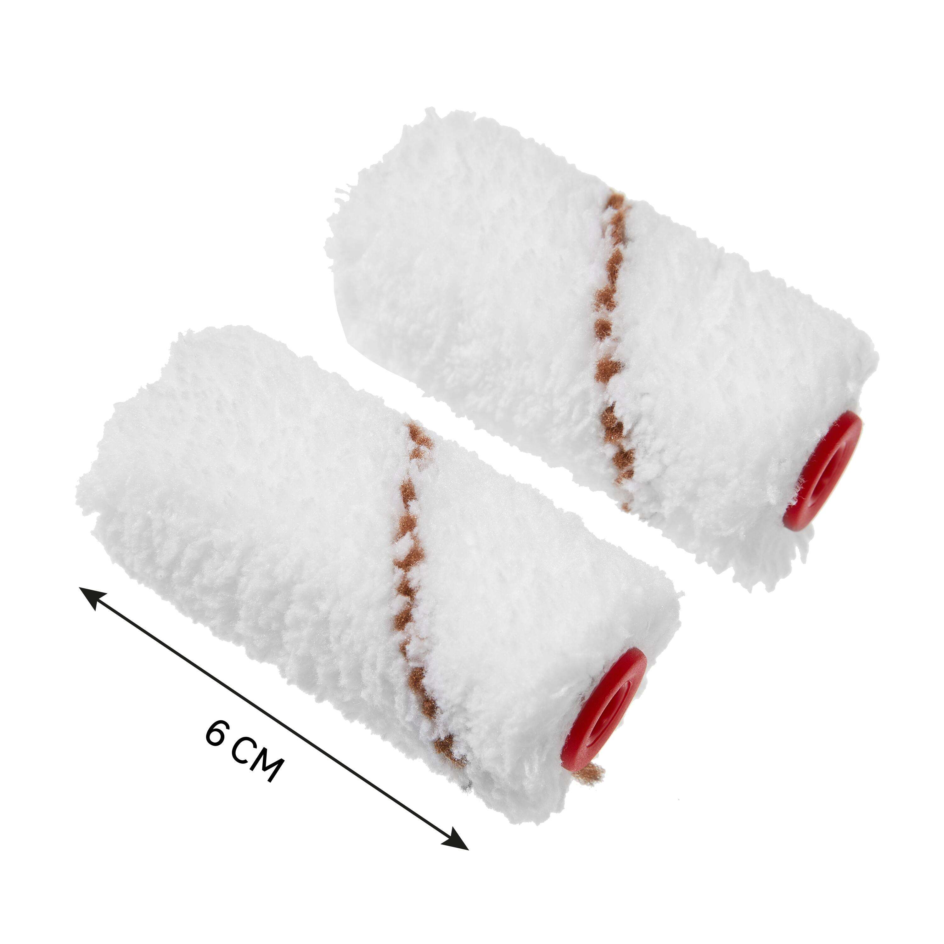 Lot de 2 mini manchons lasure, huile et saturateur pour mur lisse DEXTER l.60 mm - 2