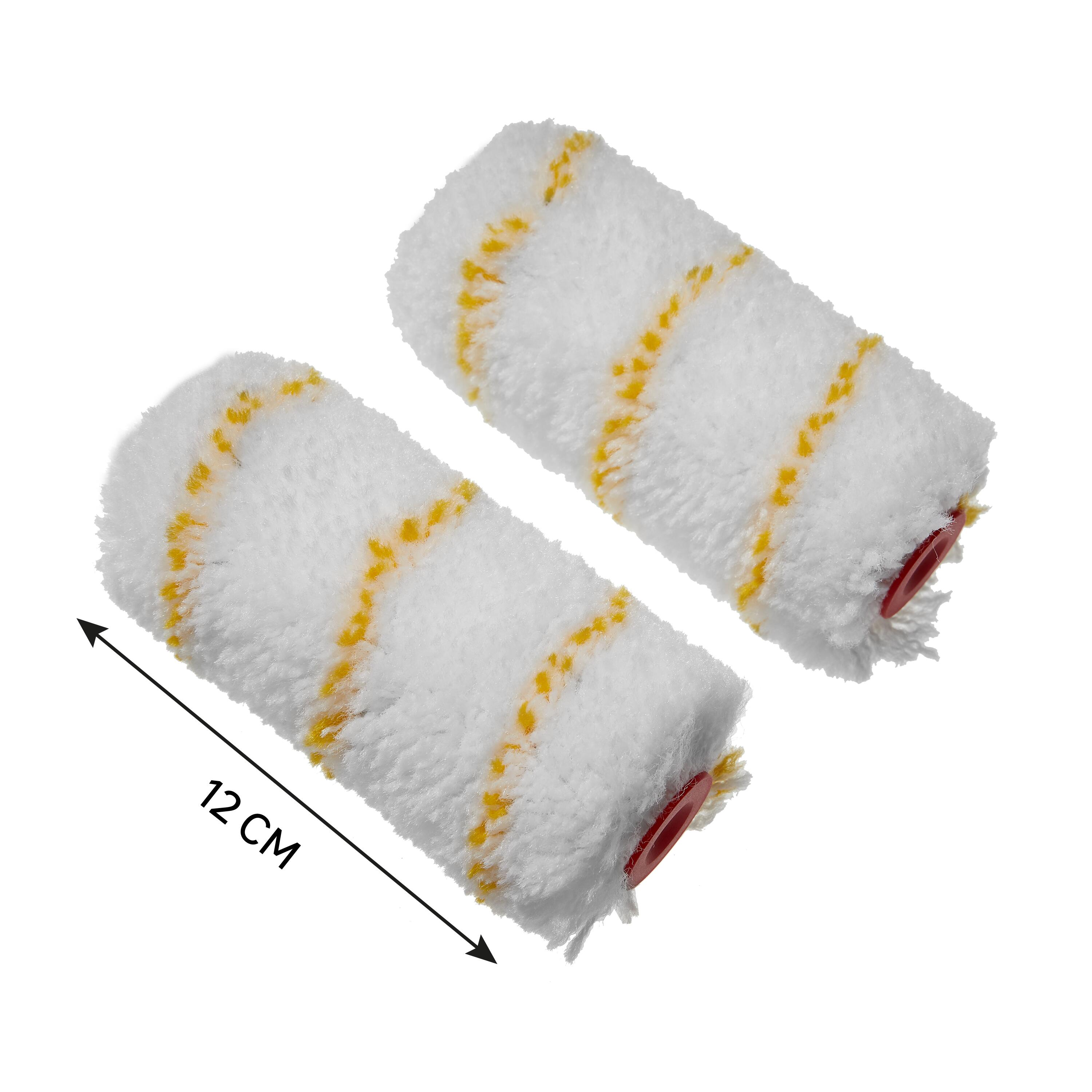 Lot de 2 mini manchons crépi, enduit pour façade lisse, DEXTER, l.120 mm - 2