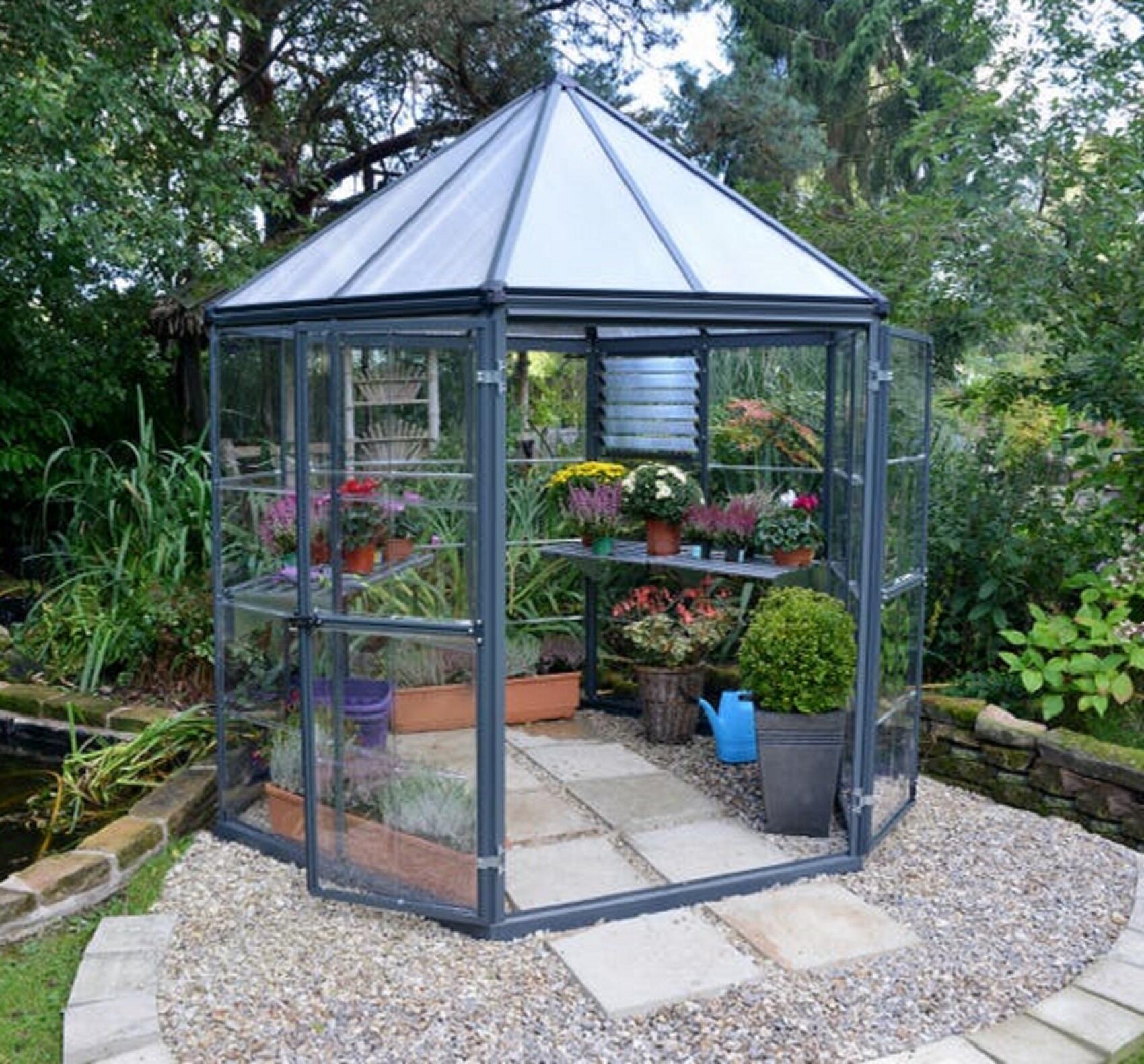Serre fixe en polycarbonate simple paroi 704053, 5.3 m² CANOPIA BY PALRAM - 2
