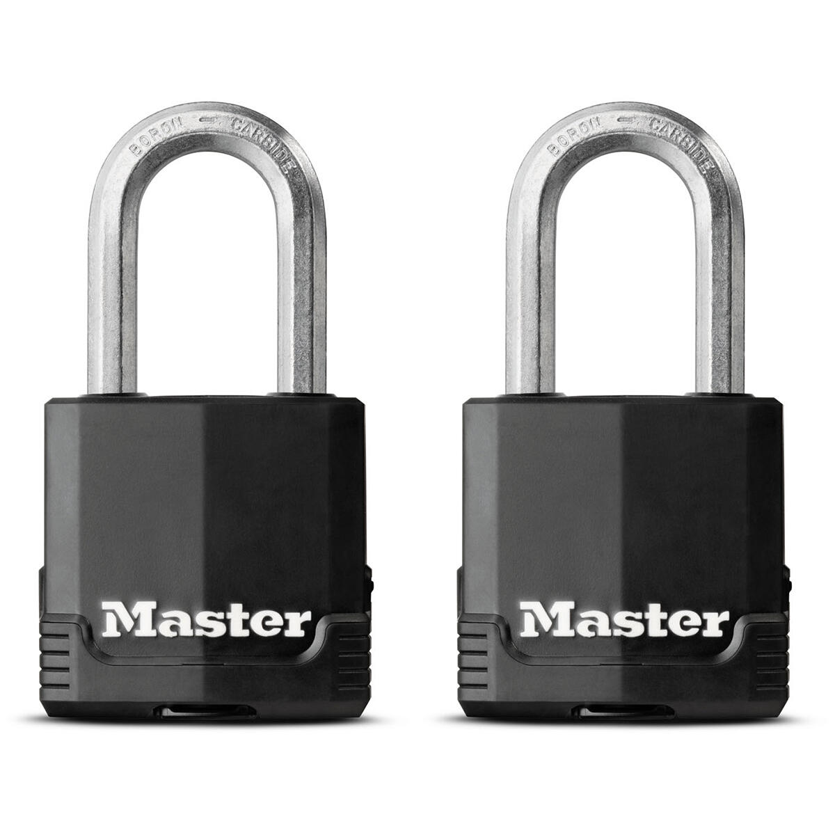 Lot de 2 cadenas avec clé MASTER LOCK acier laminé, l.45 mm - 2