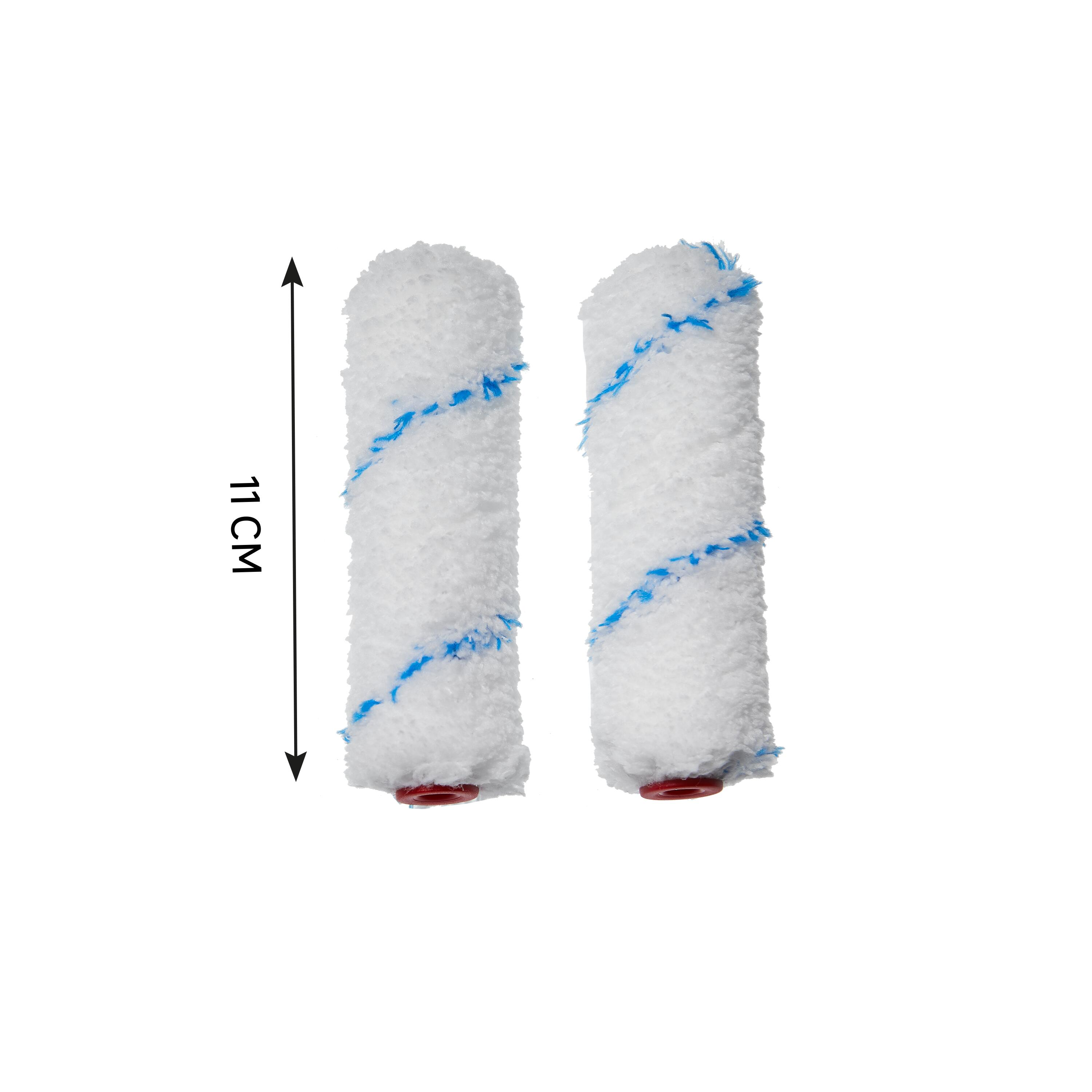 Lot de 2 mini manchons toute peinture pour mur lisse, DEXTER, l.110 mm - 2