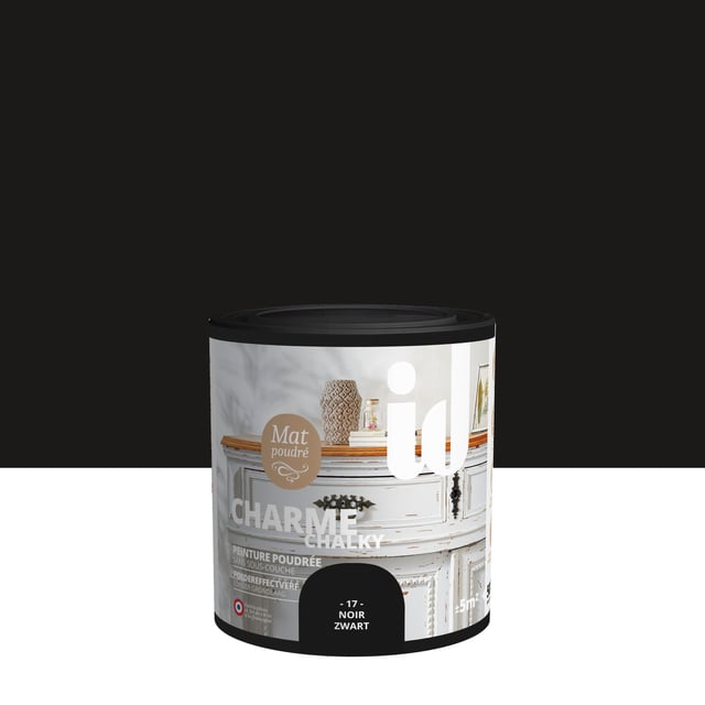 Peinture meuble et boiserie Charme ID noir mat 0.5L