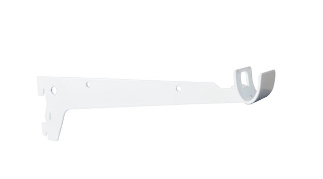 Support en acier pour barre de penderie l.27,5 x P.35.0 x Ep.2.5 cm