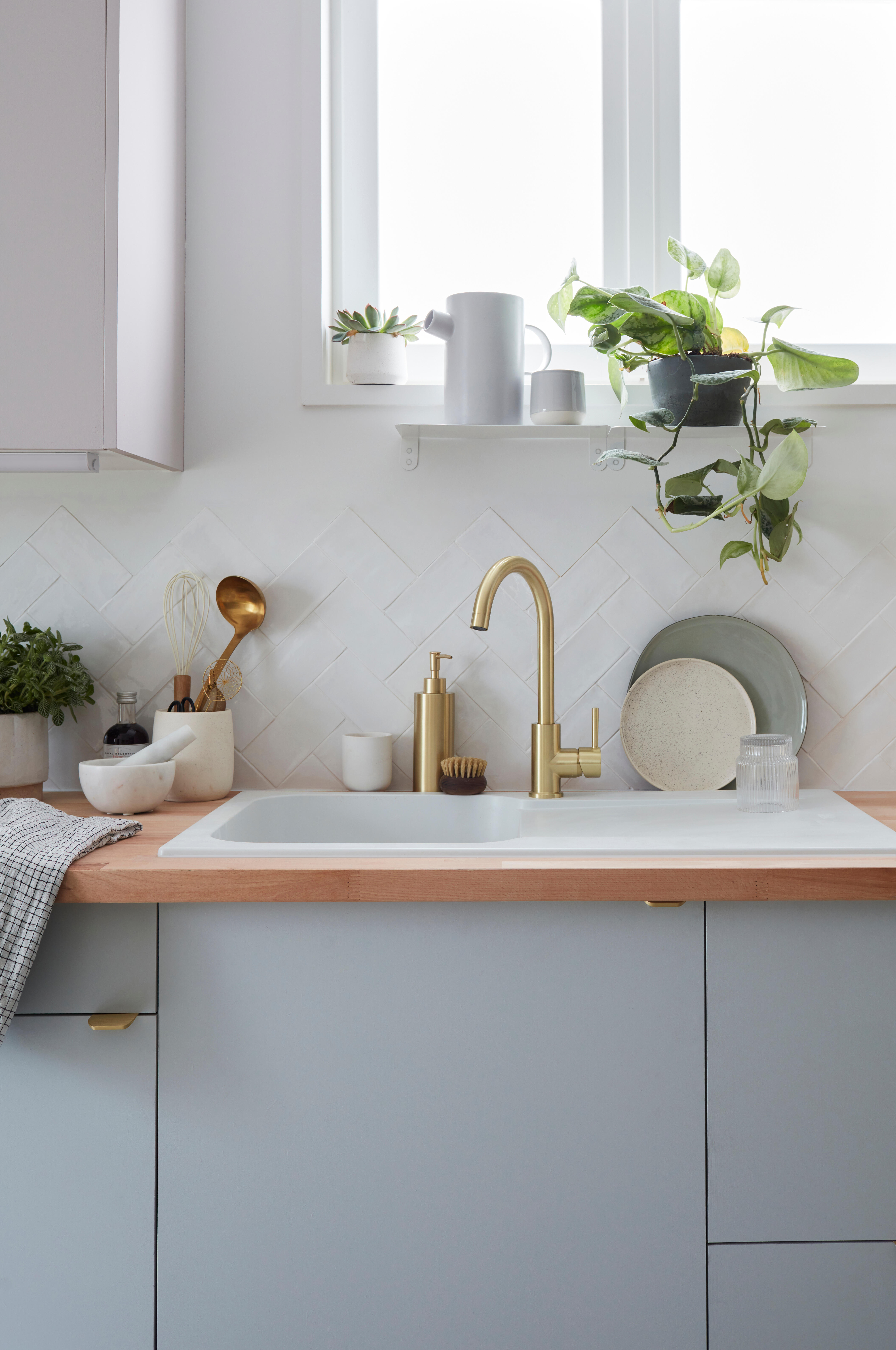 Poignée de meuble Neo, aluminium doré brossé, entraxe 160 mm - 5