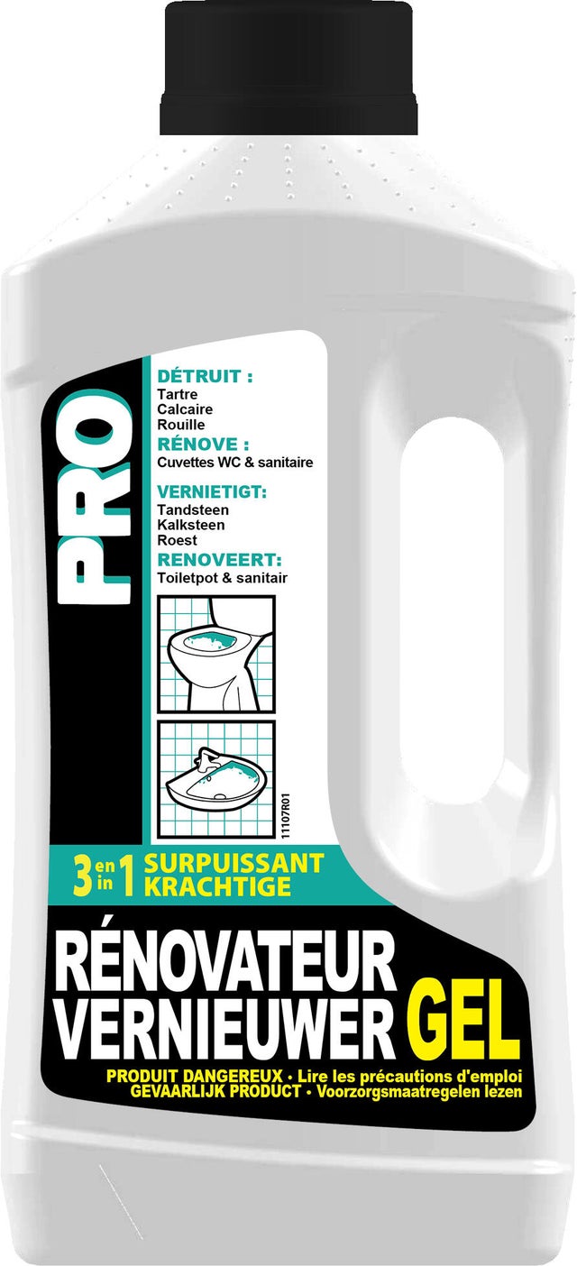 Rénovateur gel pour sanitaires 1l