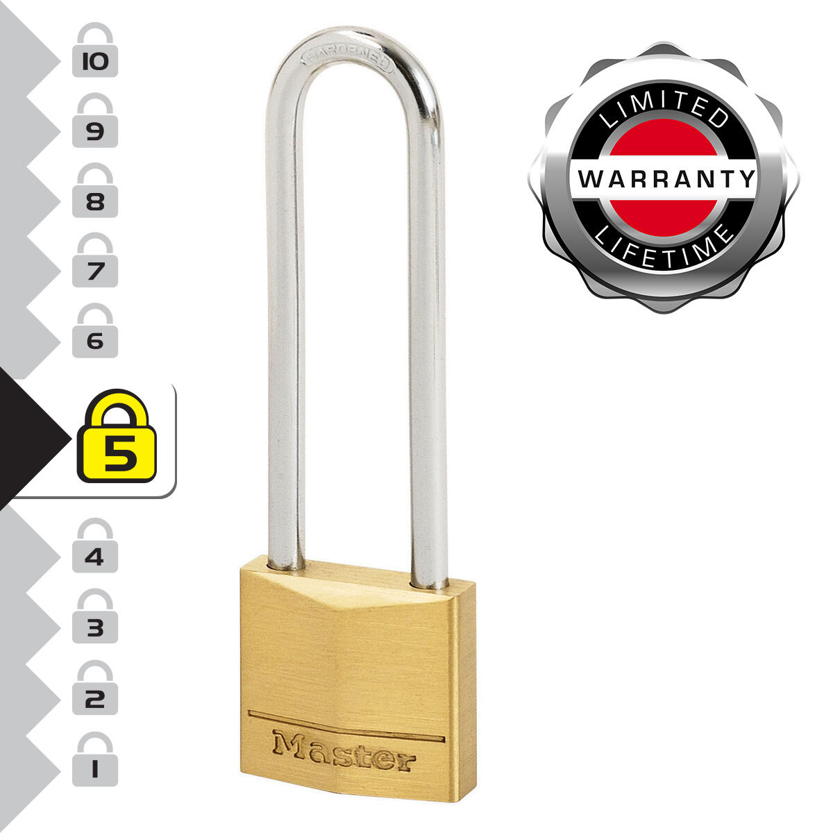 Cadenas avec clé MASTER LOCK laiton, l.50 mm - 3