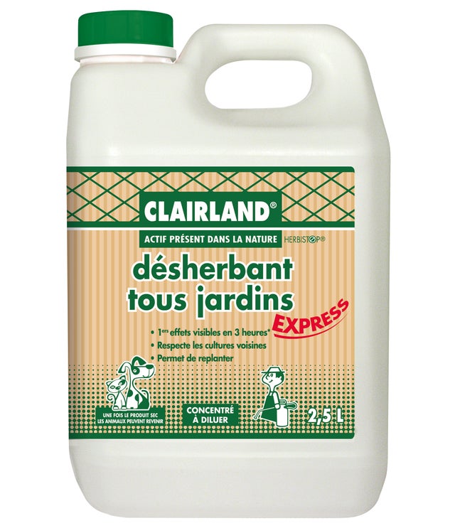Désherbant concentré tous jardins CLAIRLAND 2,5 L