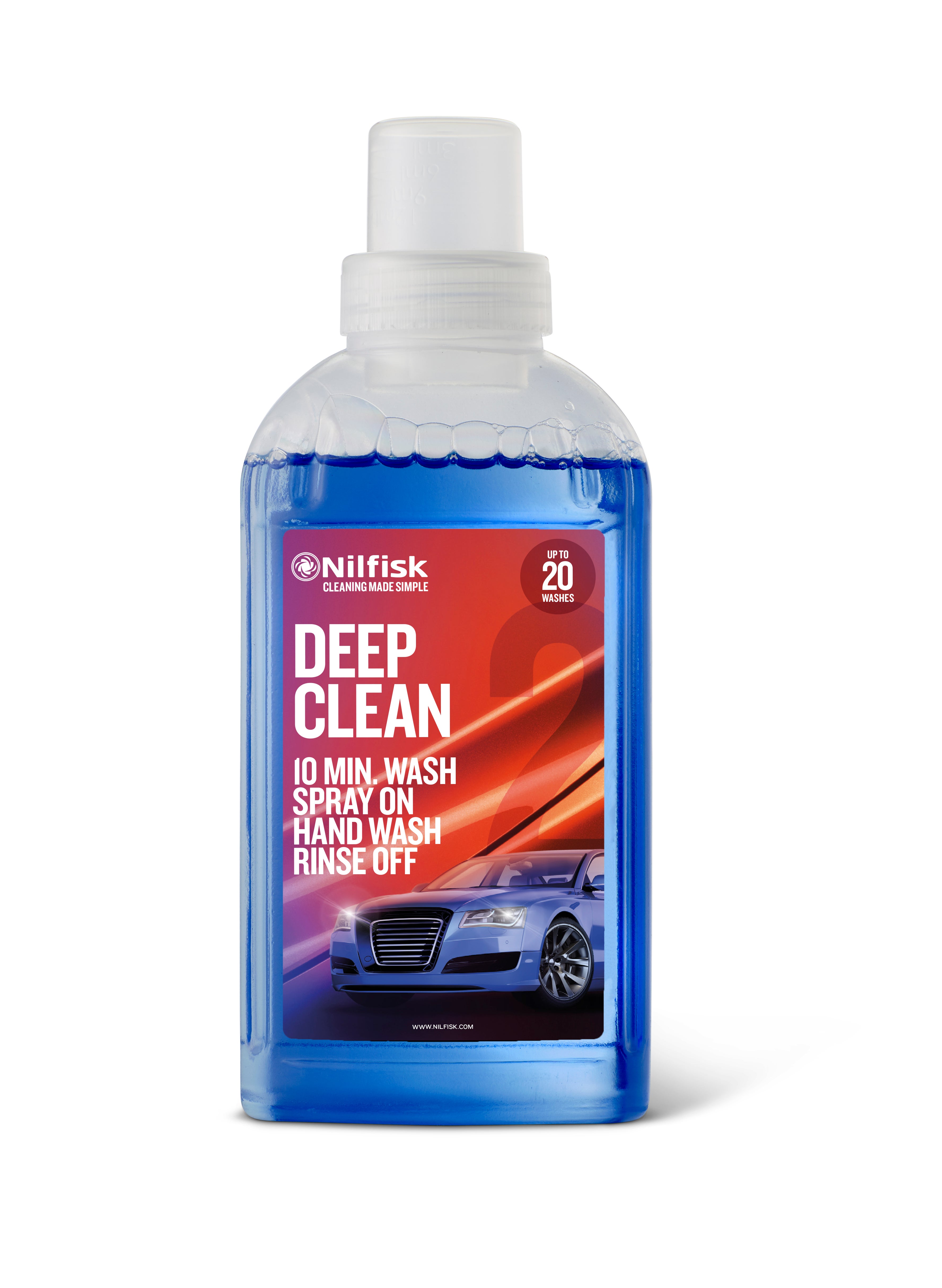 Detergente hidrolimpiadora nilfisk para vehículos 0.5l (jabón limpieza total)