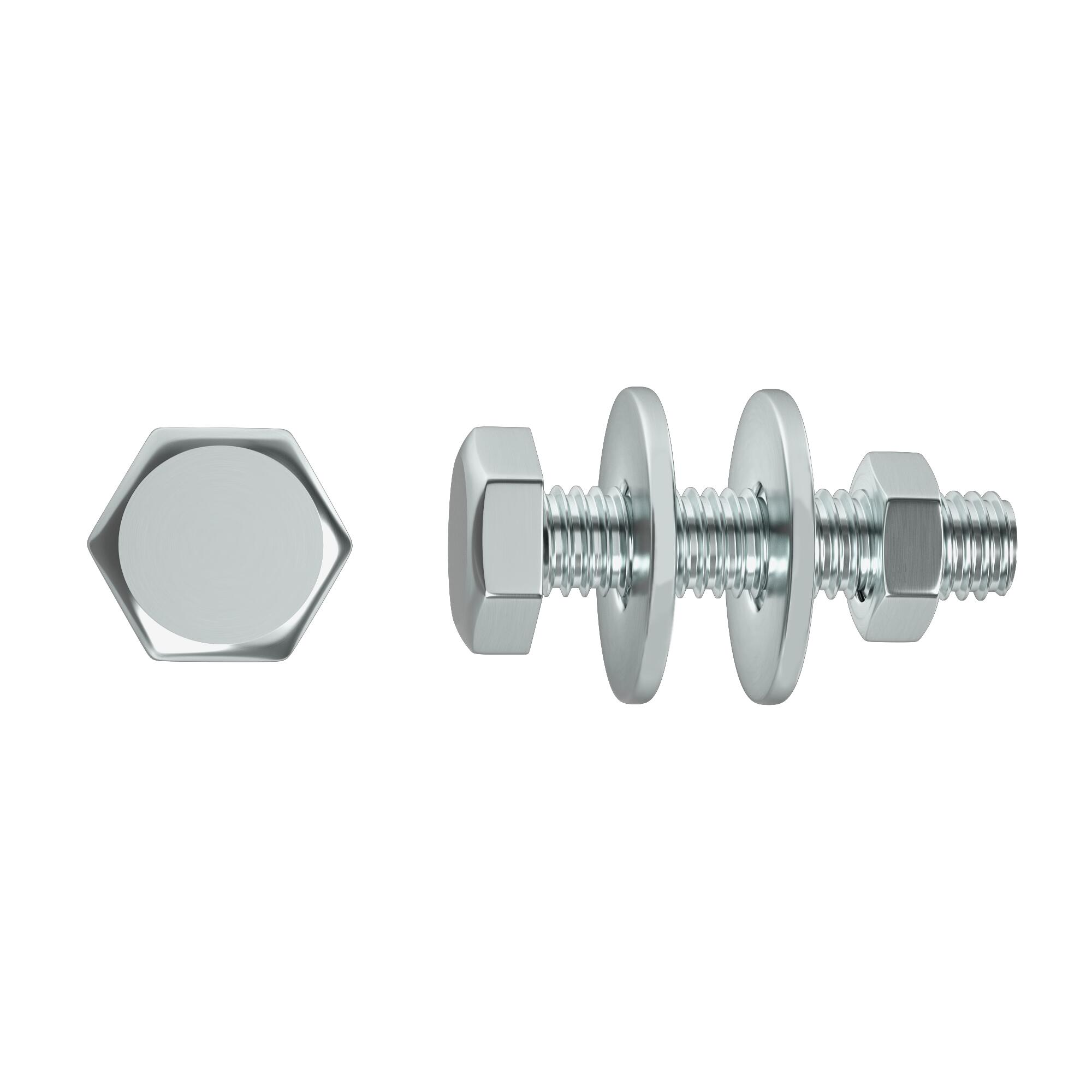 20 Tornillo de métrica cabeza hexagonal  de acero , Ø 5 x L.15 mm - 3