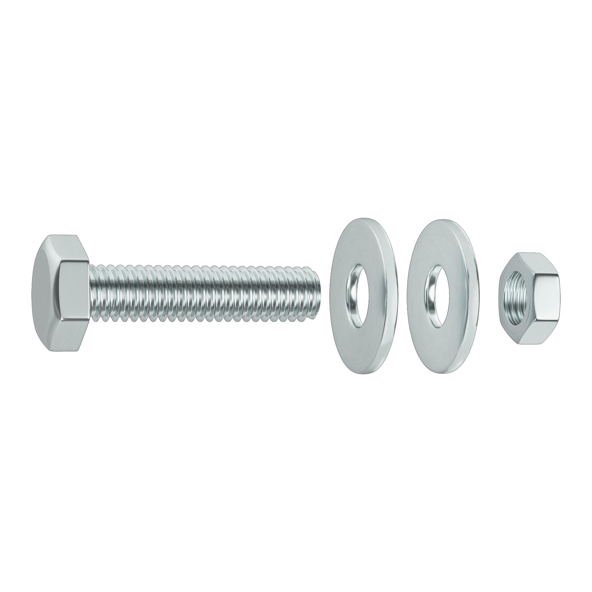 20 tornillo de métrica cabeza hexagonal de acero , ø 5 x l.15 mm
