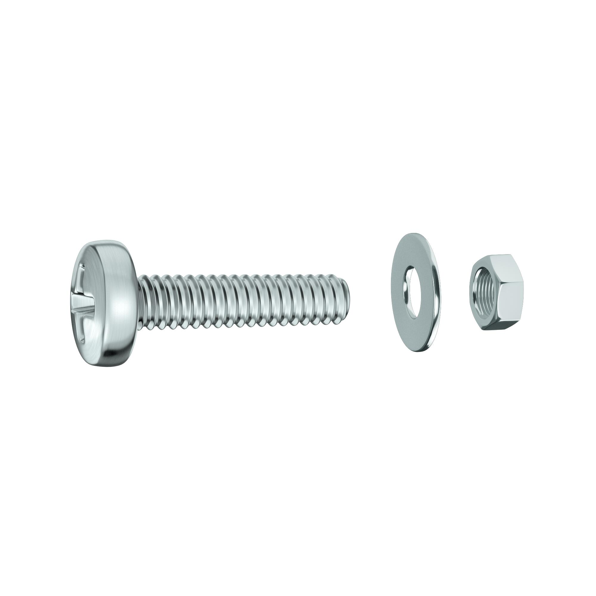 6 Tornillo de métrica cabeza semicircular phillips de acero , Ø 5 x L.80 mm - 4