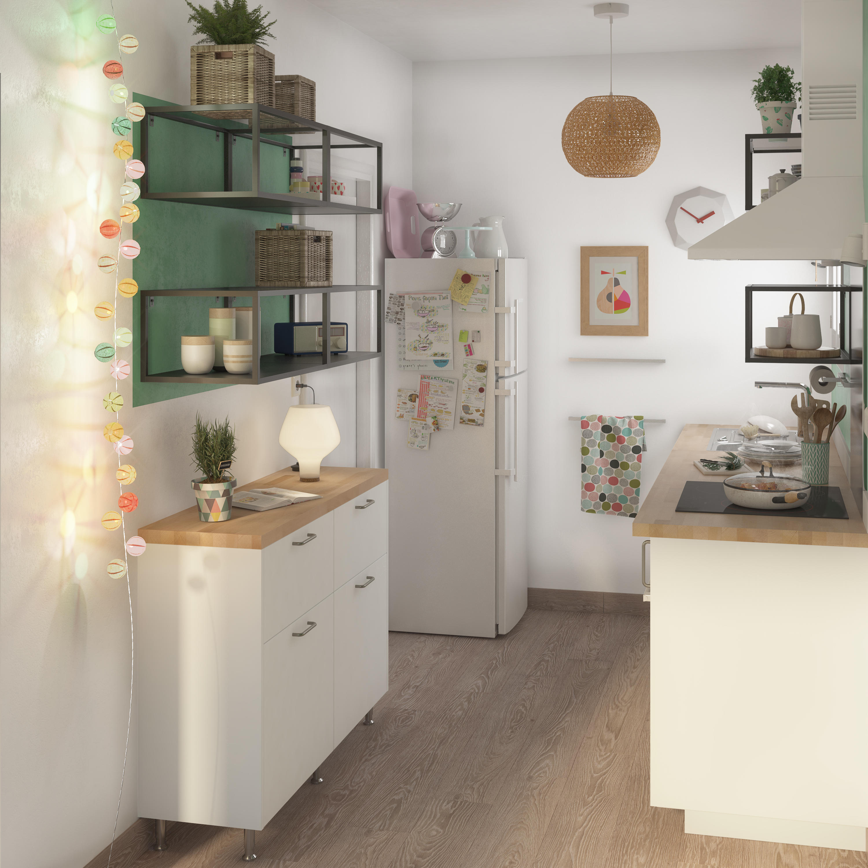 Porta de cozinha Delinia Sofia 15X77 cm branco - 9