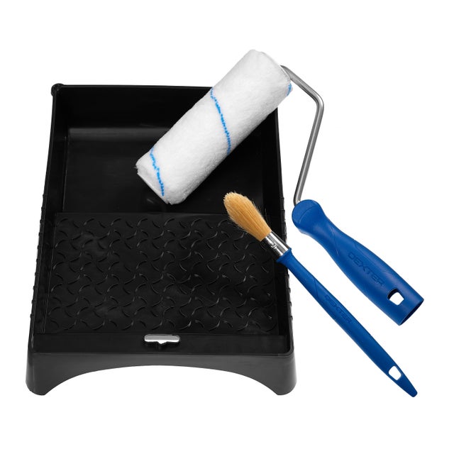 Kit d'outils mur ou plafond lisse, rouleau 180mm DEXTER