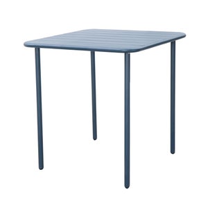 Table d'extérieur carrée 80x80 ou 90x90 empilable en acier Ponza