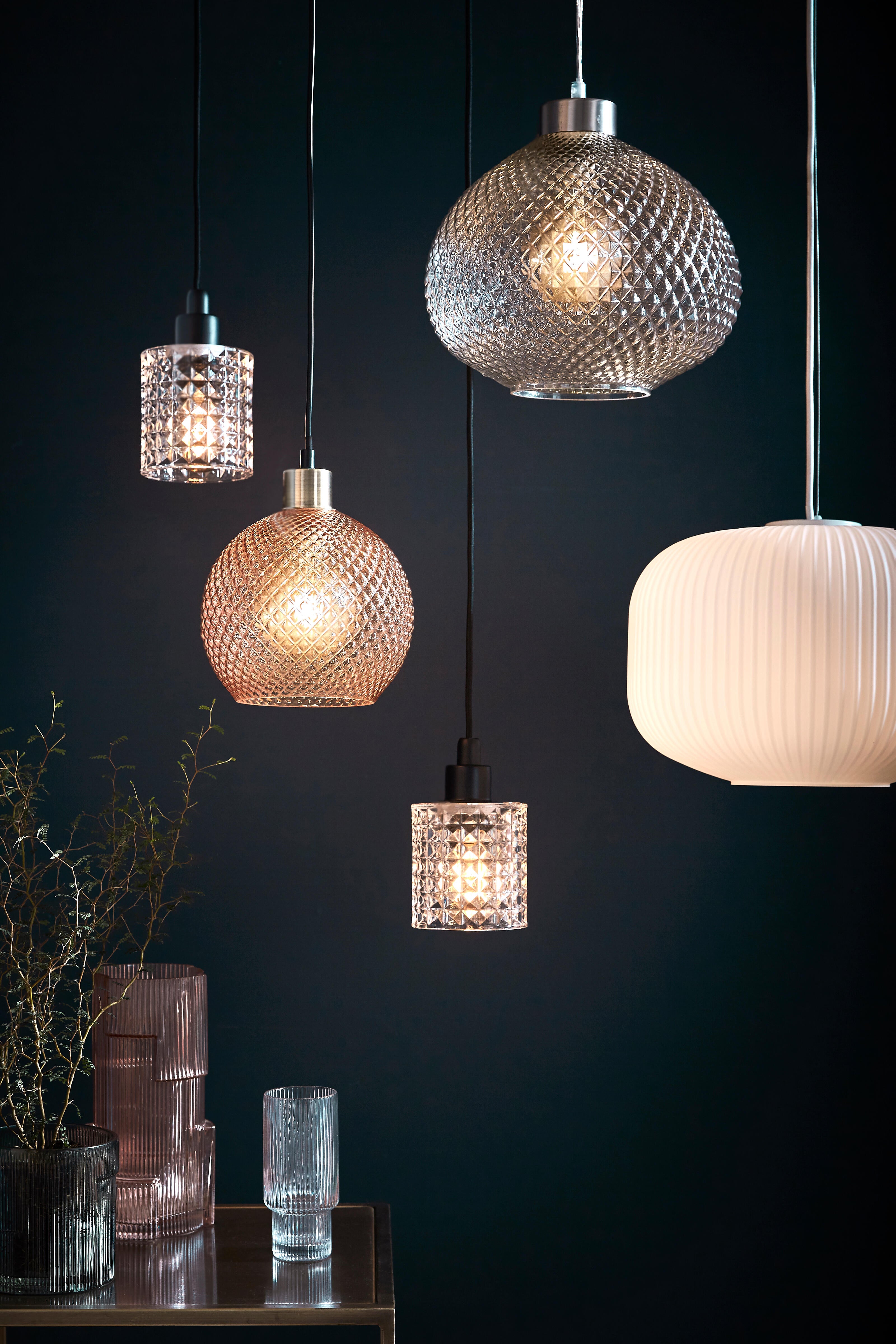 Suspension Hollywood verre, transparent, Diam.10.8 cm, E27 - 3