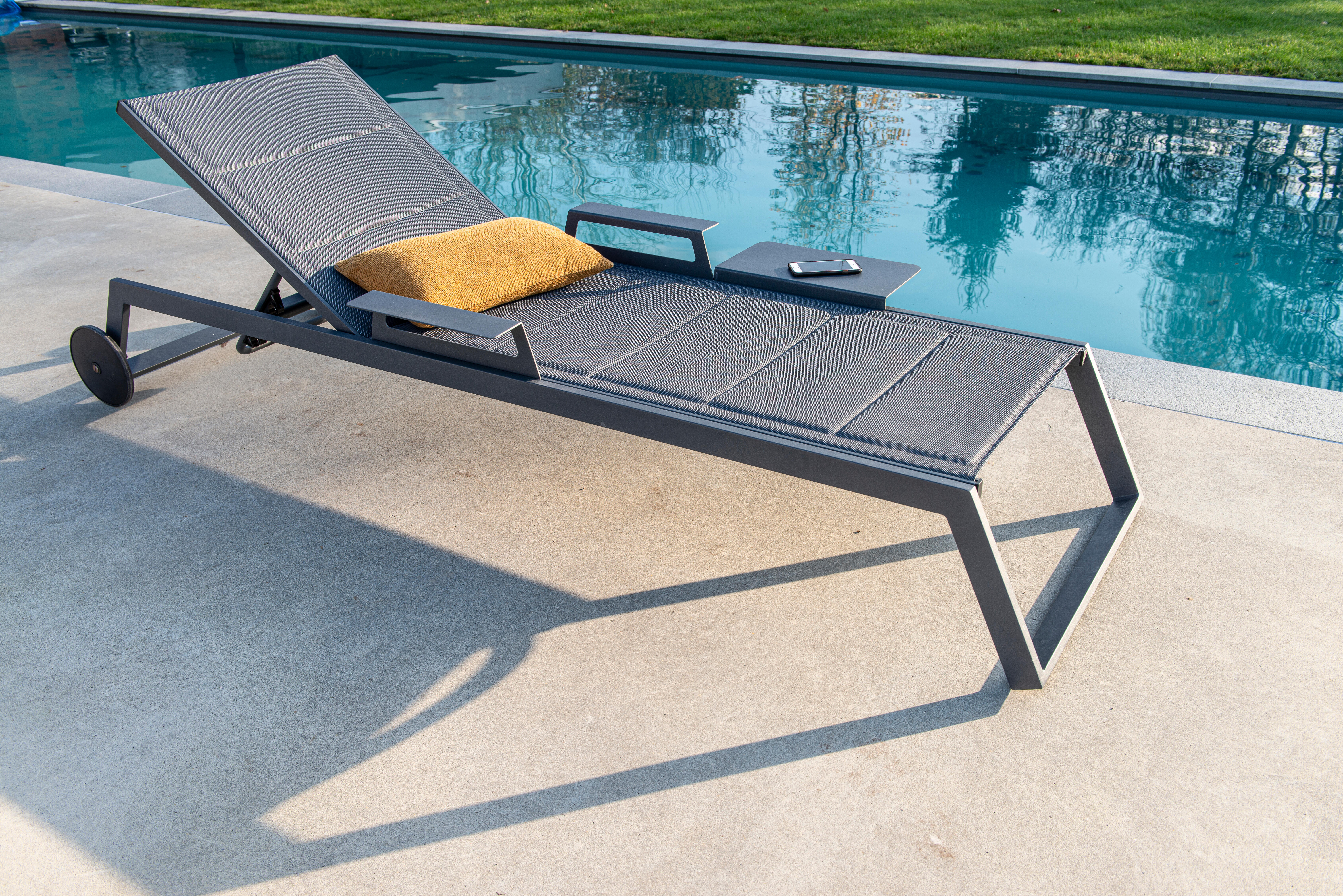 Bain de soleil en aluminium NATERIAL Odyssea gris - 4