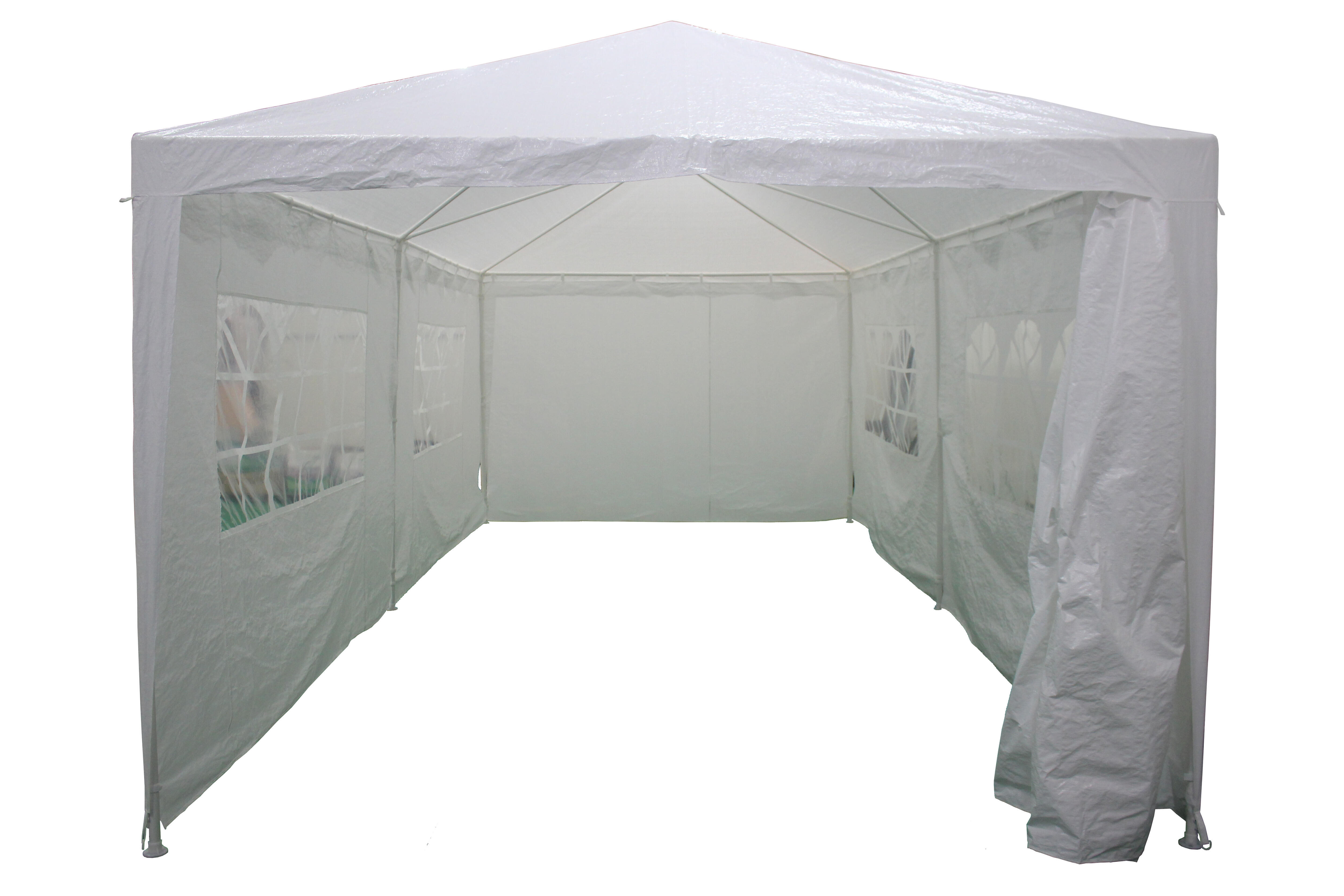 Tonnelle autoportant Bruma acier blanc, 18 m² - 9