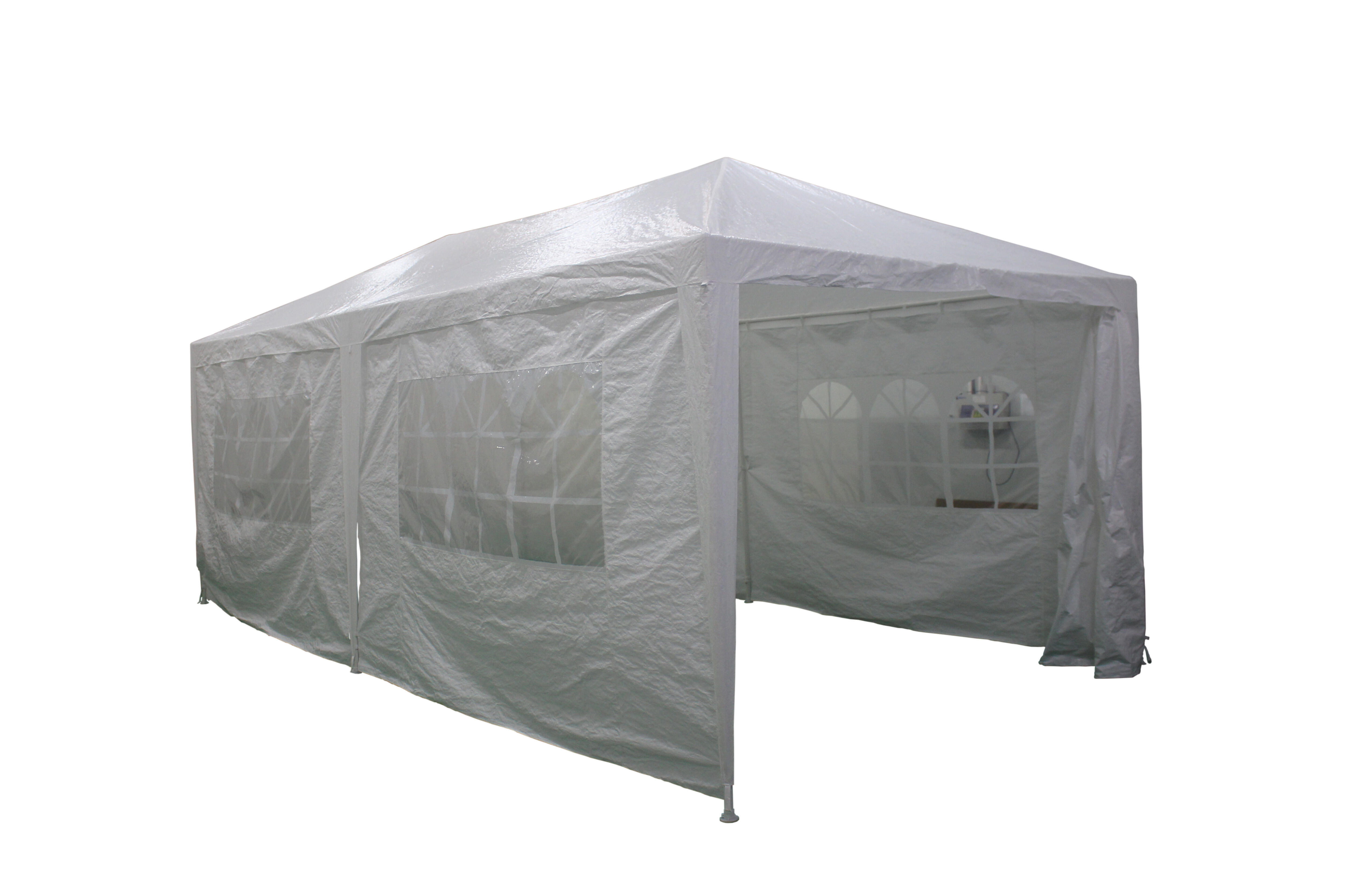 Tonnelle autoportant Bruma acier blanc, 18 m² - 8