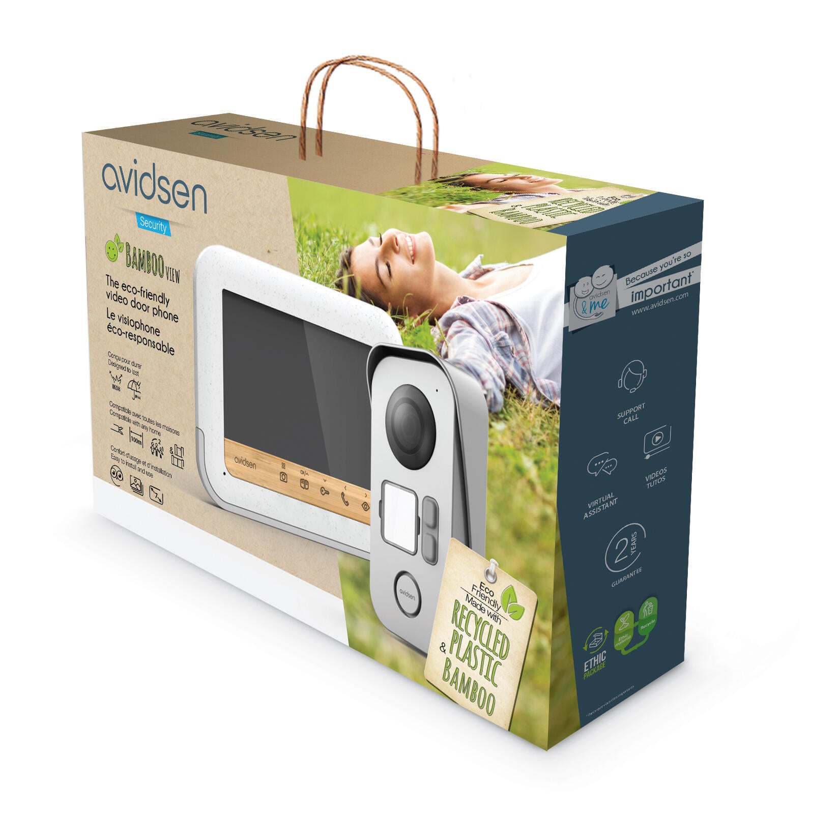 Visiophone filaire Bambou view, AVIDSEN - 5