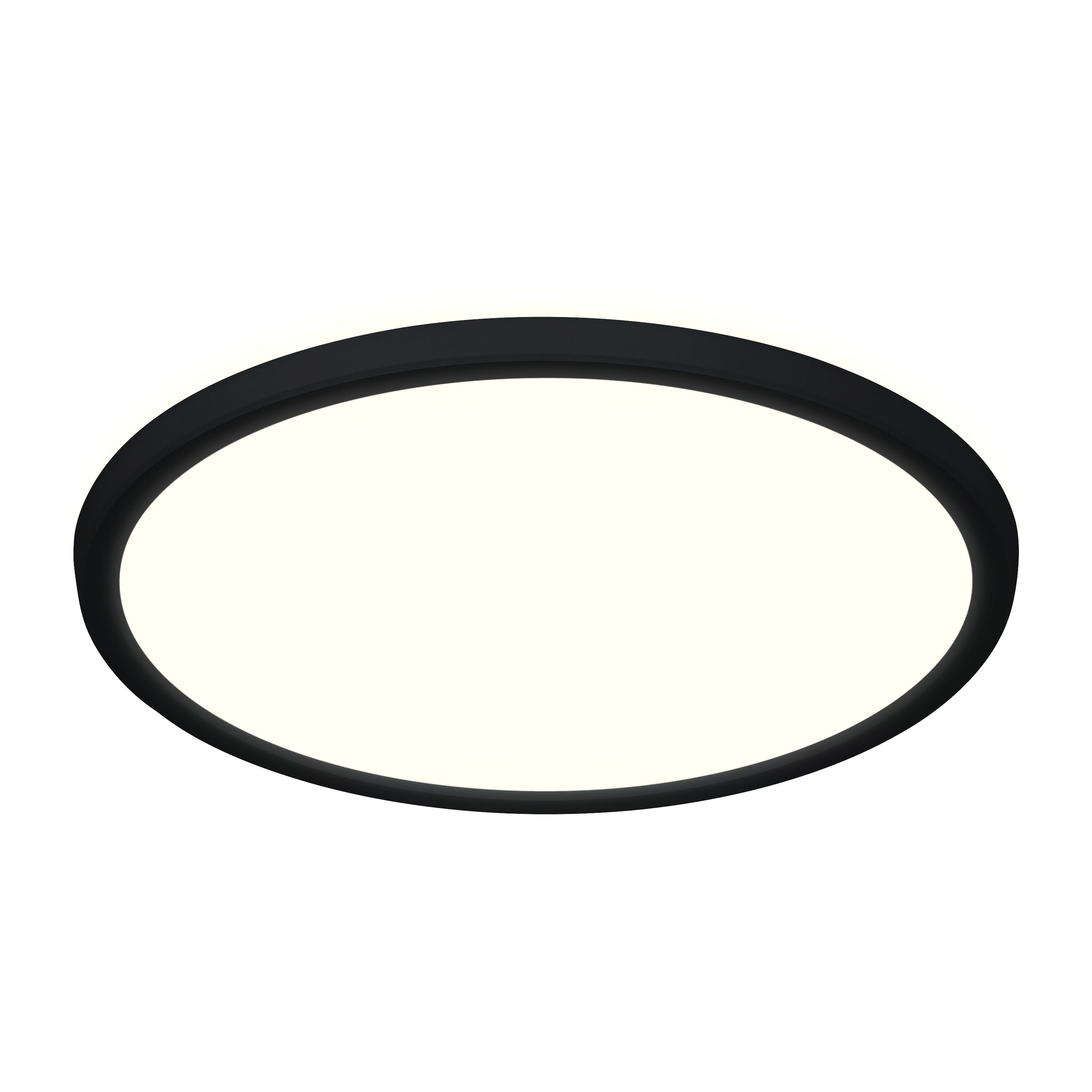Plafonnier LED salle de bain Lano, D.29.4 cm 1700 lm blanc neutre, noir Inspire - 6