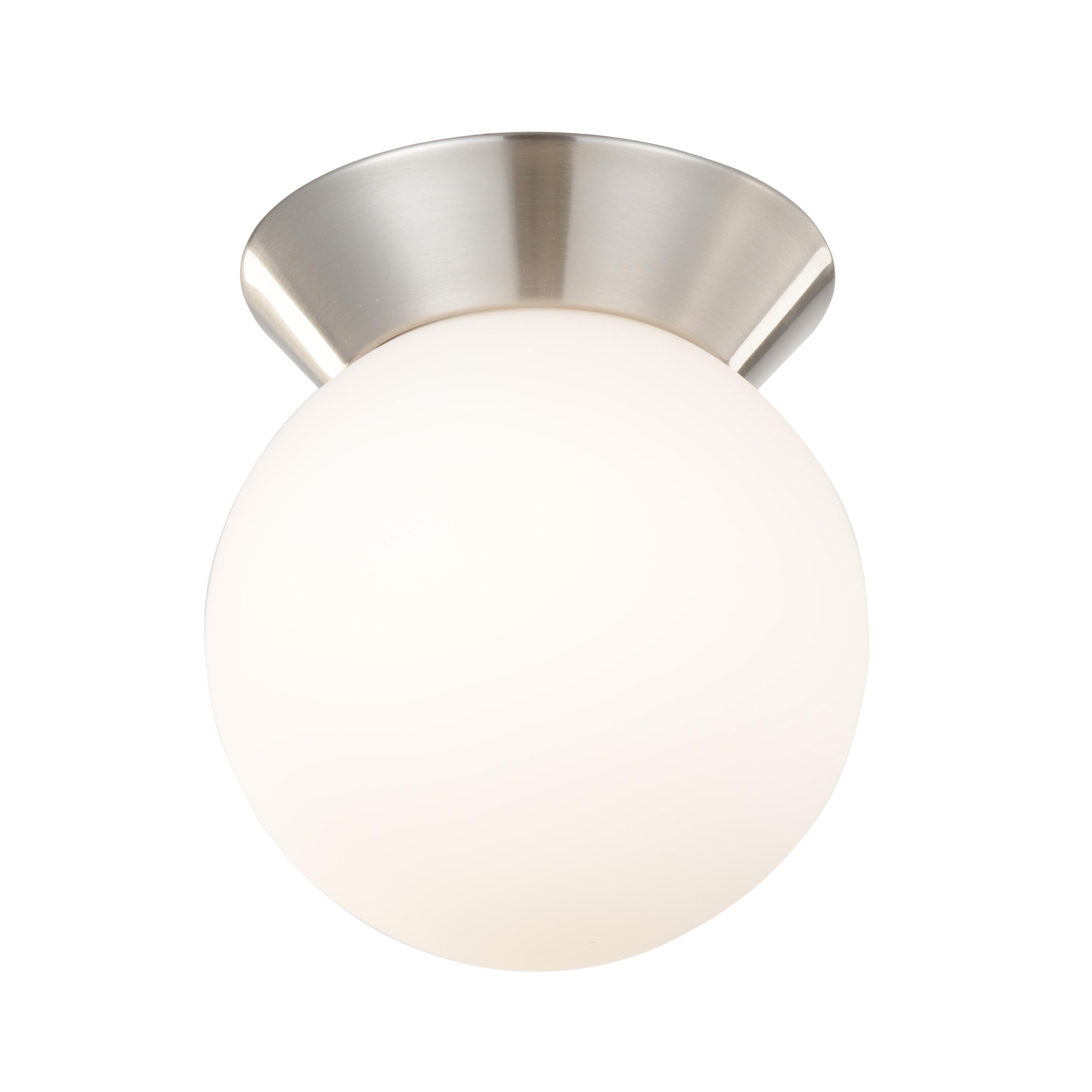 Plafonnier salle de bain Inti E27, D.16 cm, chrome Inspire - 3