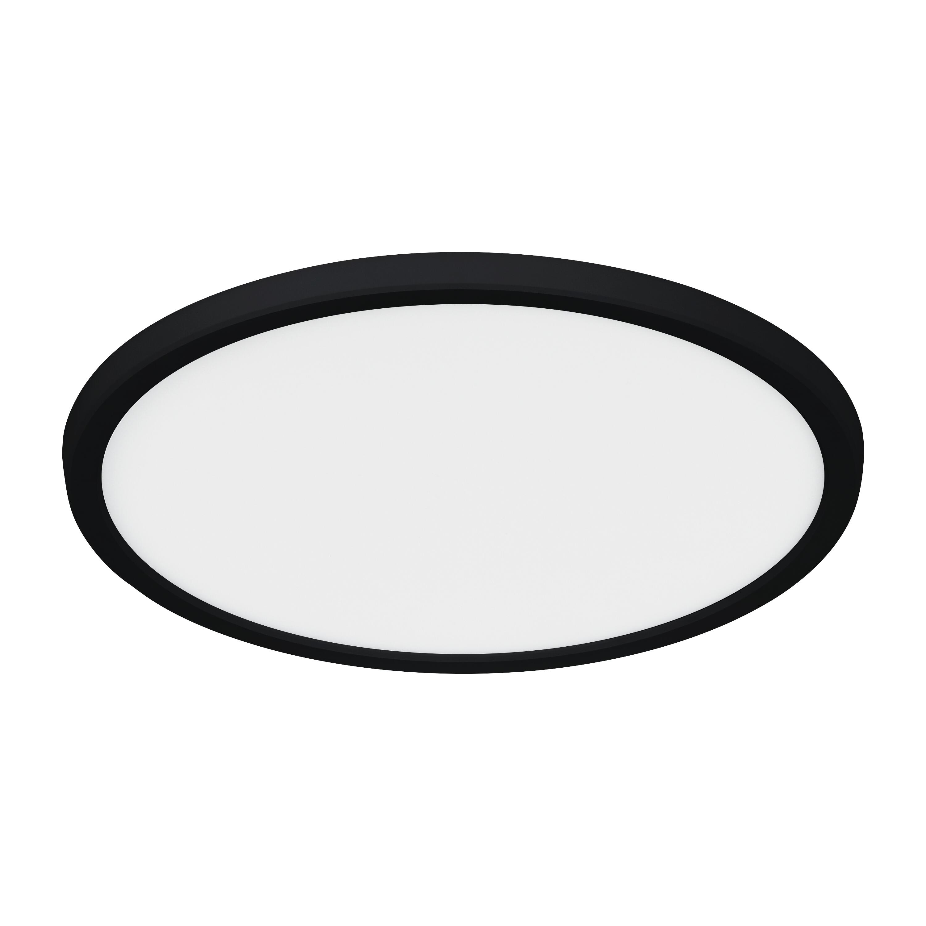 Plafonnier LED salle de bain Lano, D.29.4 cm 1700 lm blanc neutre, noir Inspire - 8