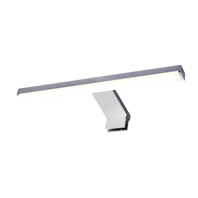 Applique LED bagno moderno Slim 30 cromo IP44, luce bianco naturale 400 lumen, INSPIRE