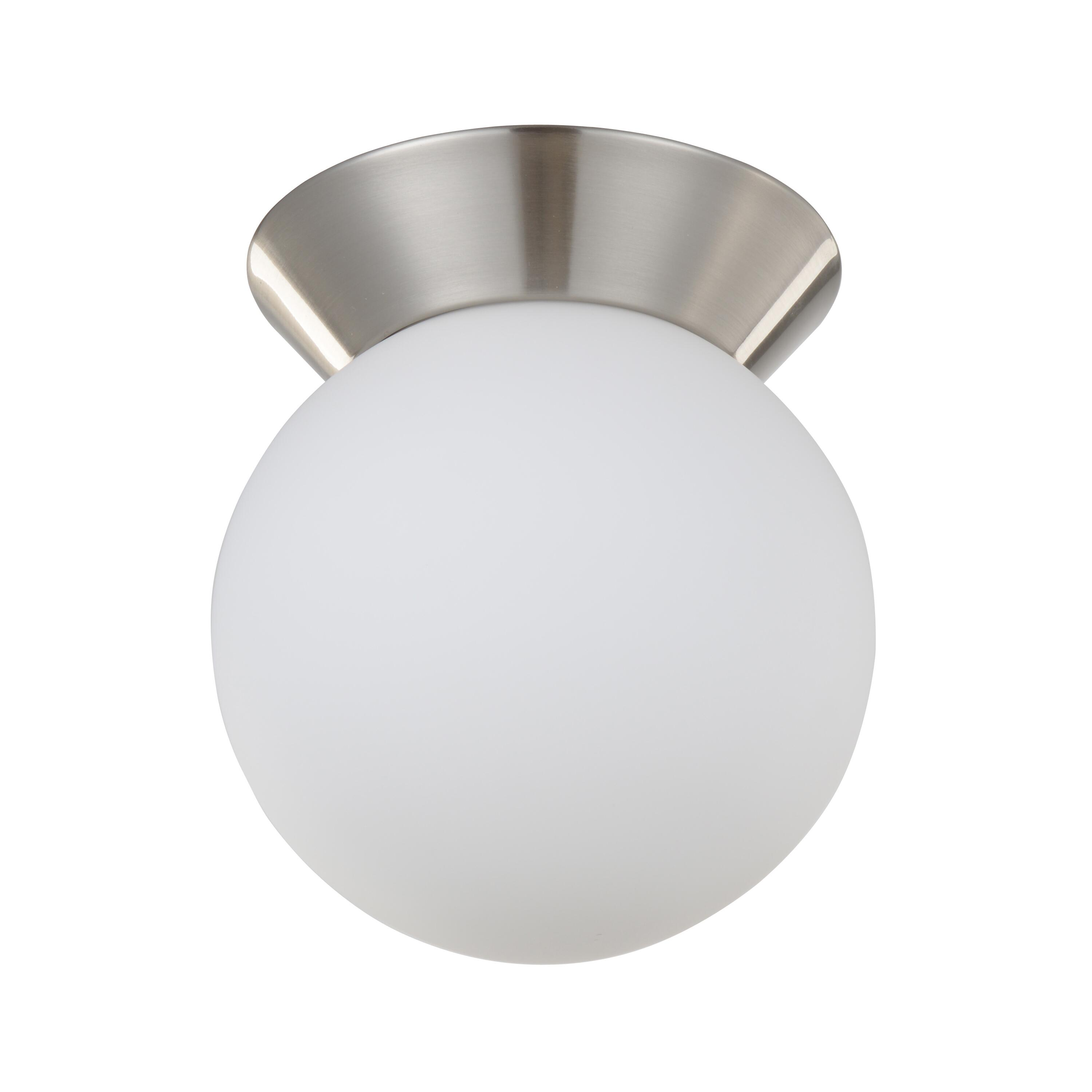 Plafonnier salle de bain Inti E27, D.16 cm, chrome Inspire - 4
