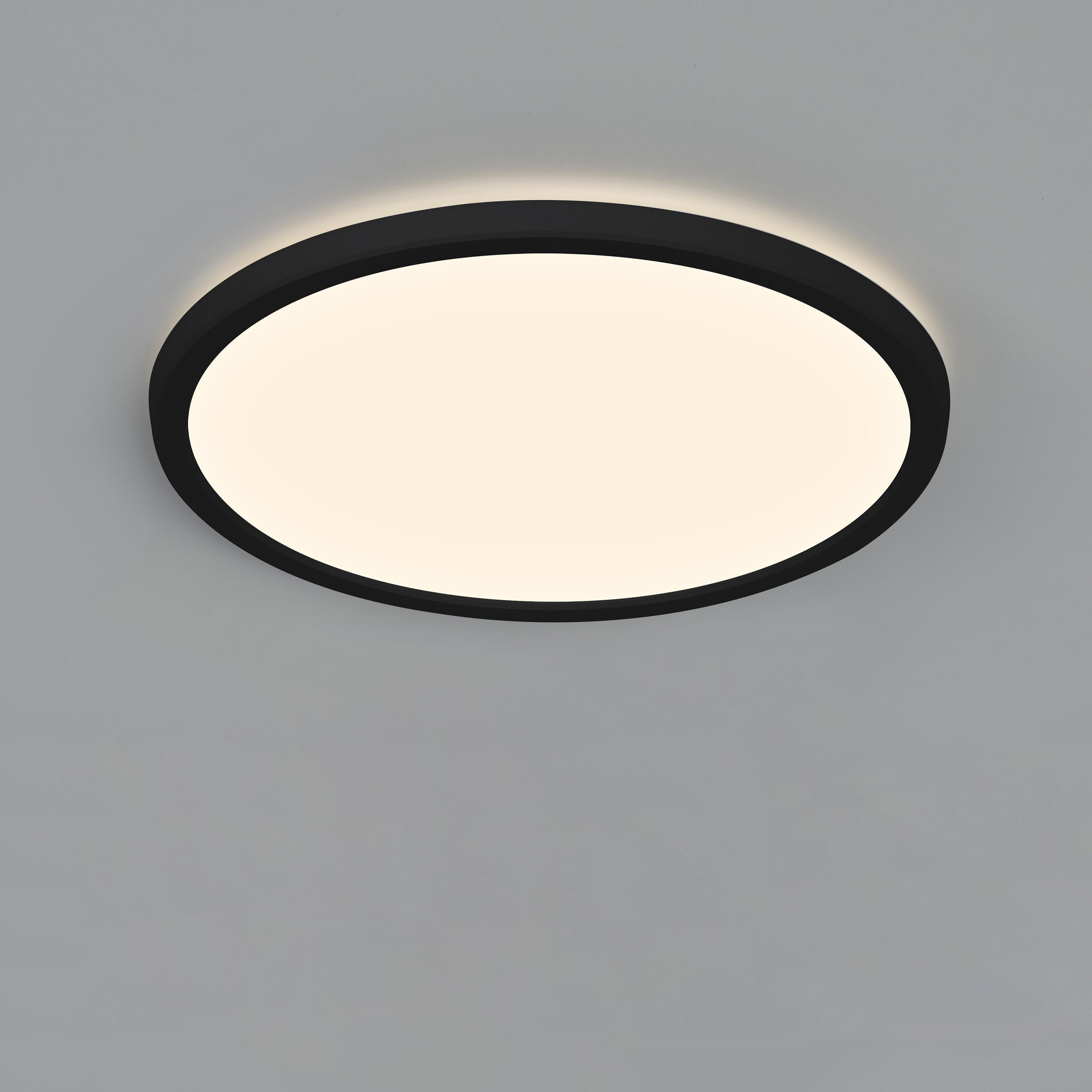 Plafonnier LED salle de bain Lano, D.29.4 cm 1700 lm blanc neutre, noir Inspire - 2