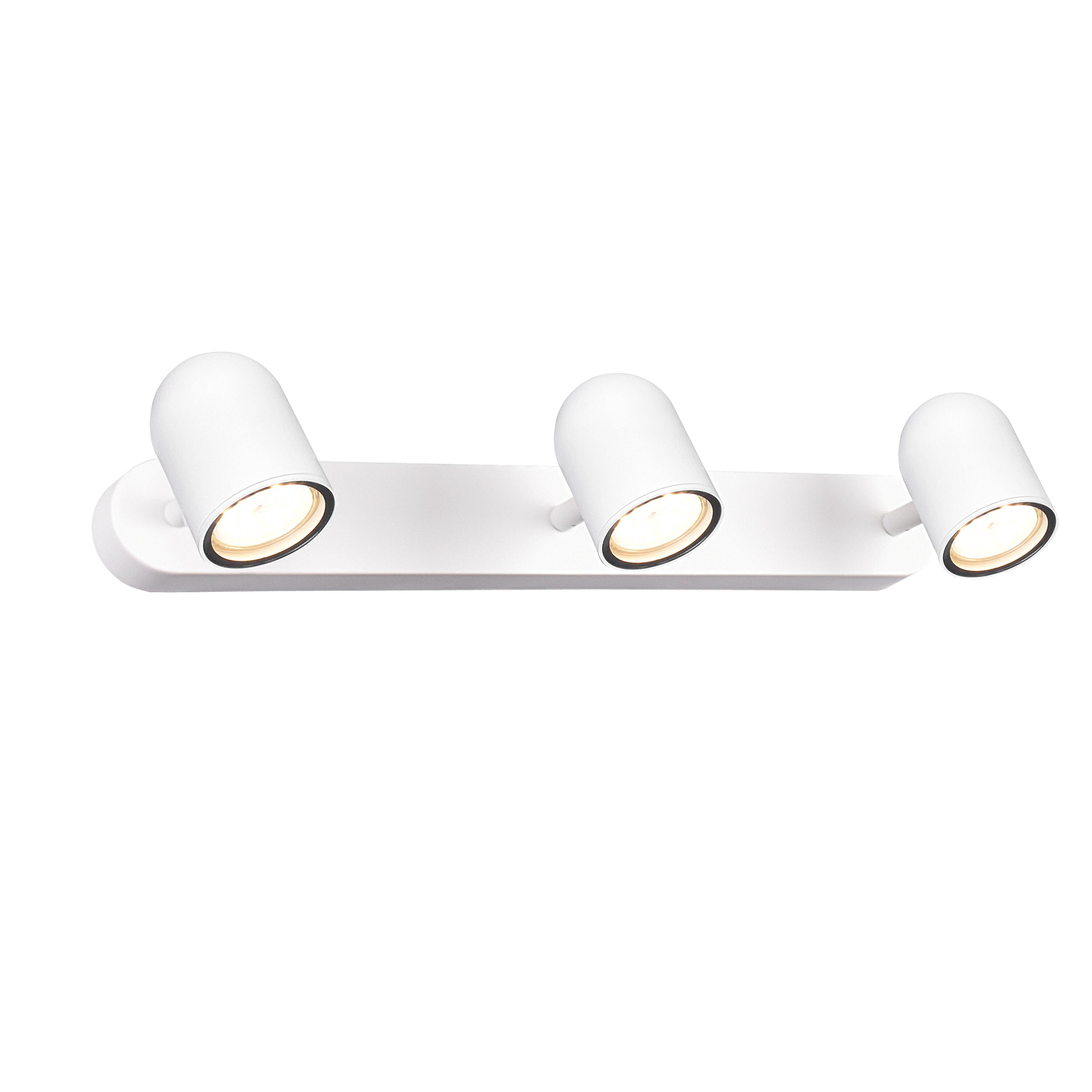 Rampe 3 spots salle de bain Doli GU10, blanc Inspire - 3