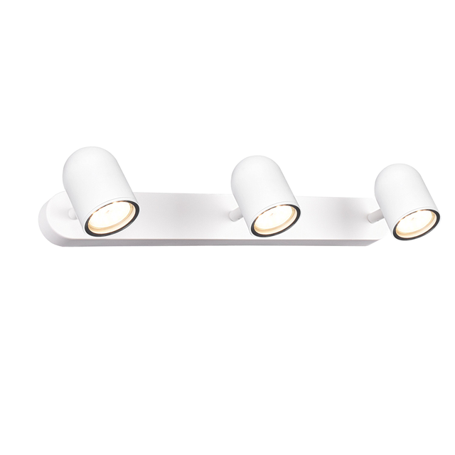 Faretto decorativo senza fonte luminosa DOLI in ferro bianco GU10 15W INSPIRE 3 luci