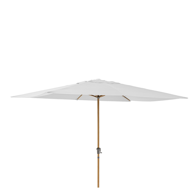 Parasol droit rectangulaire blanc Agora NATERIAL L.300 x l.194 cm