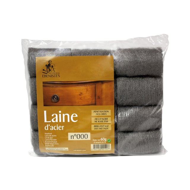 Laine d'acier N°000 LES ANCIENS EBENISTES