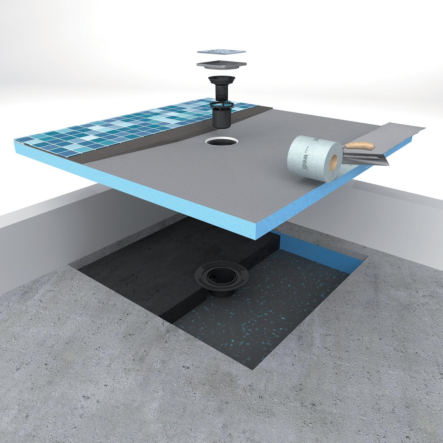 Siphon pour douche, WEDI - 2