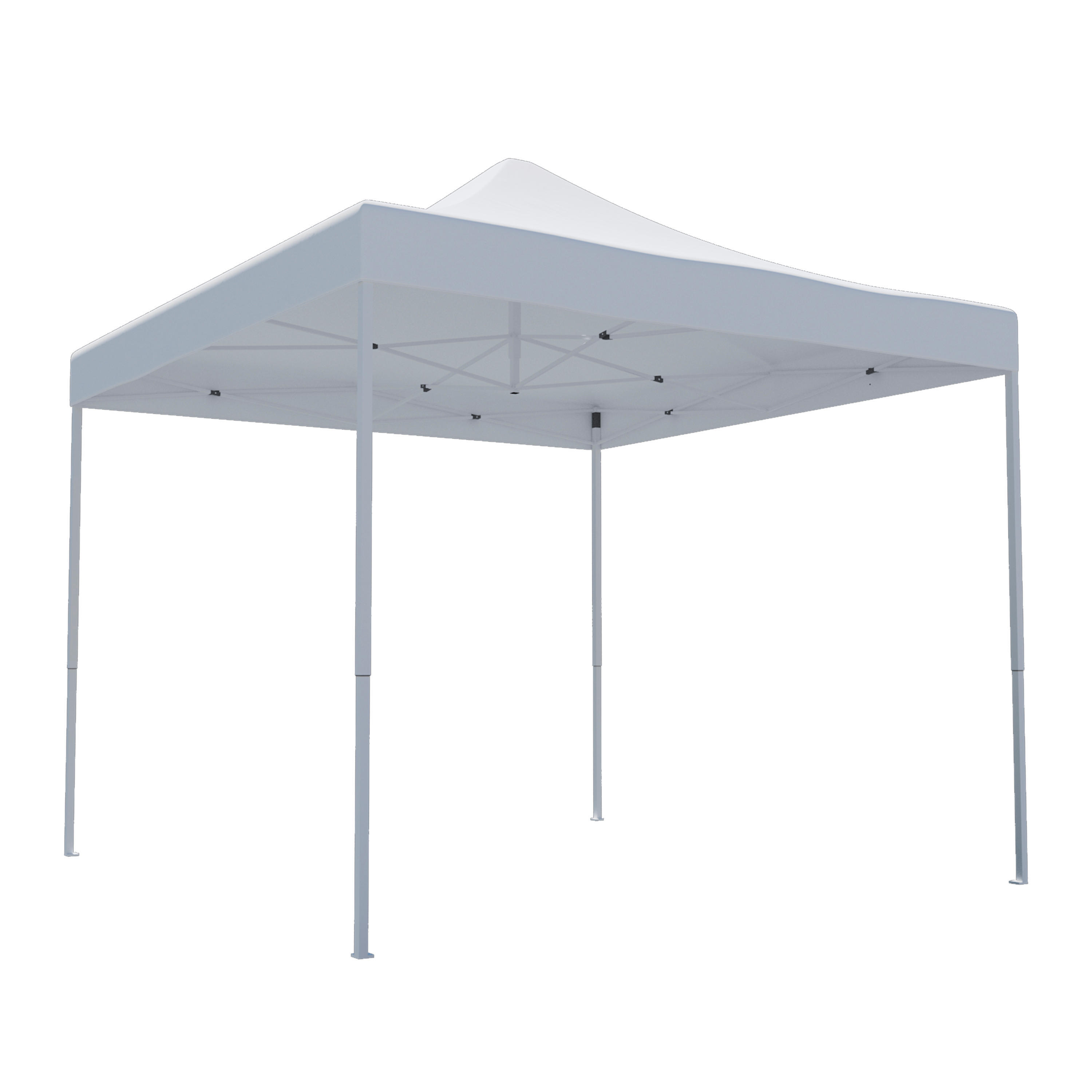 Tonnelle pliable NATERIAL Bora acier blanc, 8.8 m² - 2